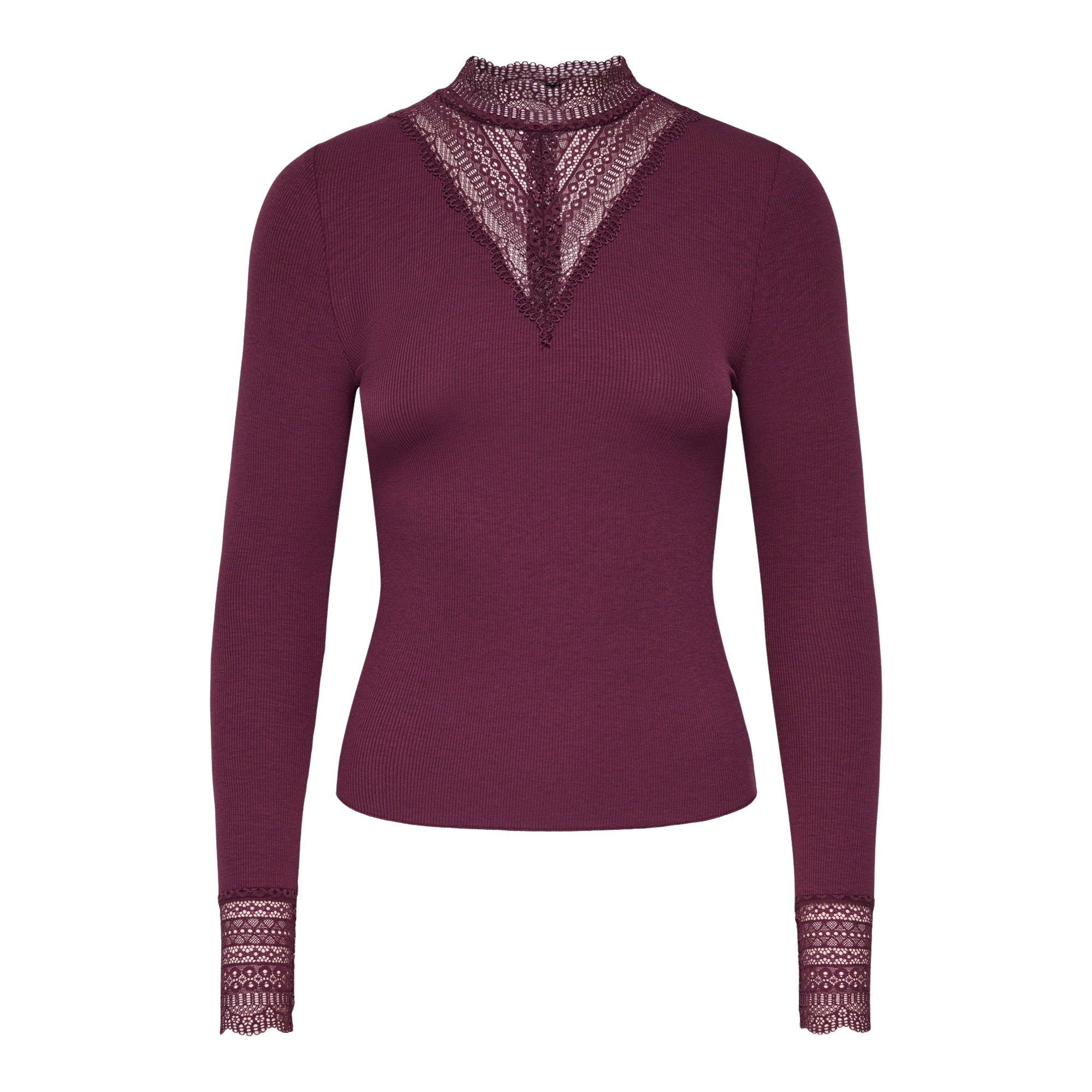 Only Tilde High Neck Lace Top Women