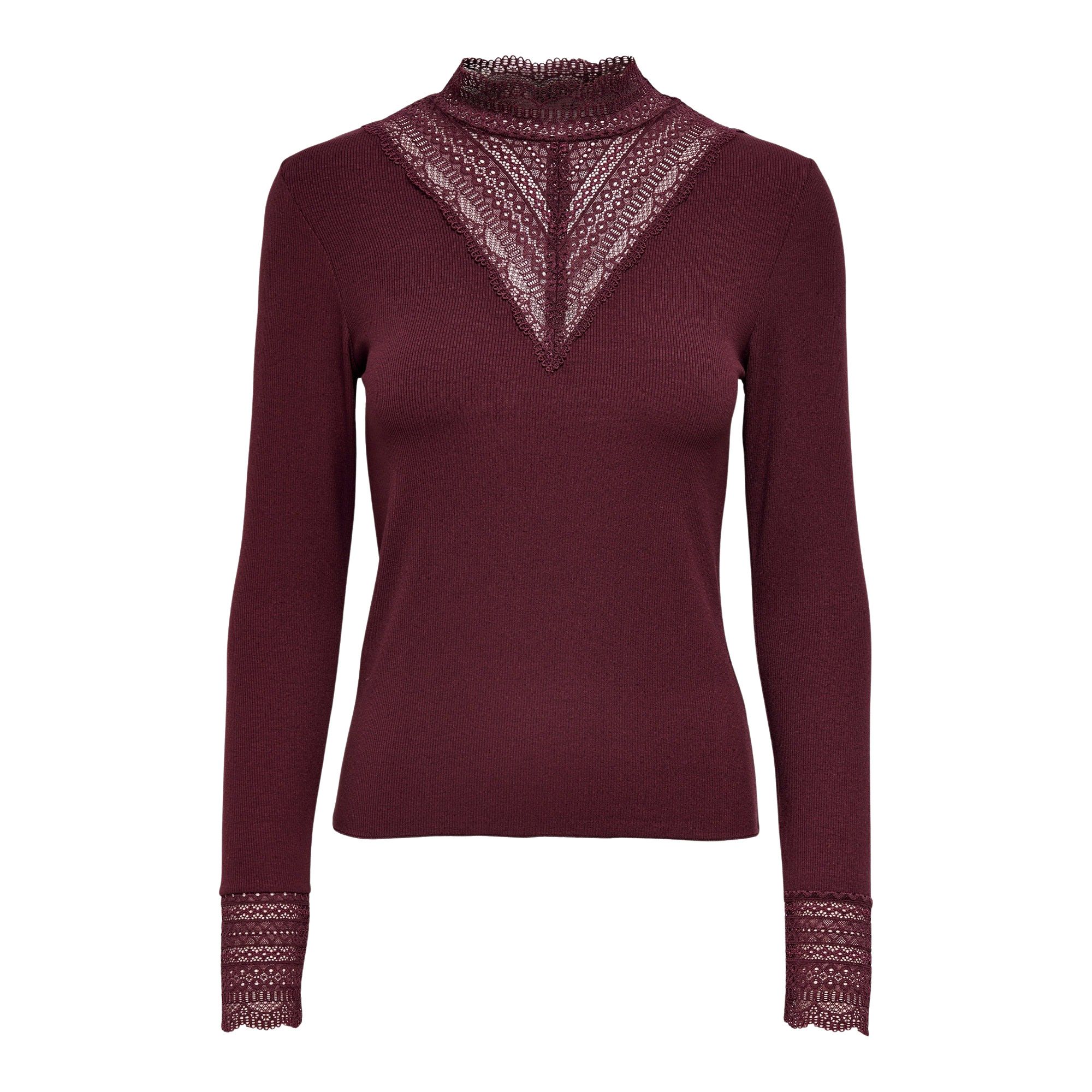 Only Tilde High Neck Lace Top Dames