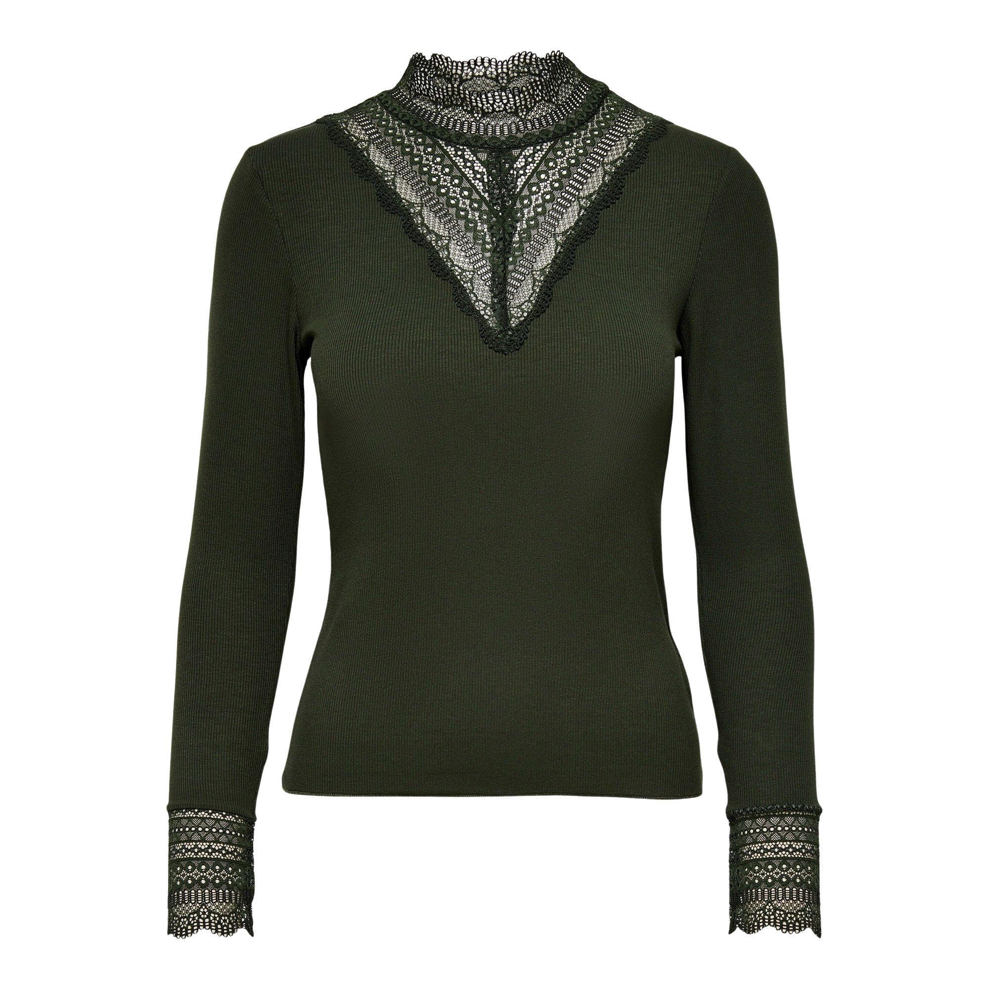 Only Tilde High Neck Lace Top Women