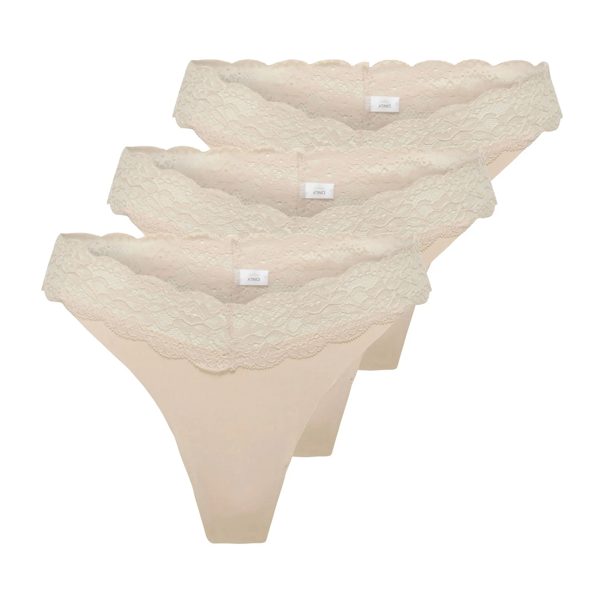 Only Chloe Lace String Dames (3-pack)