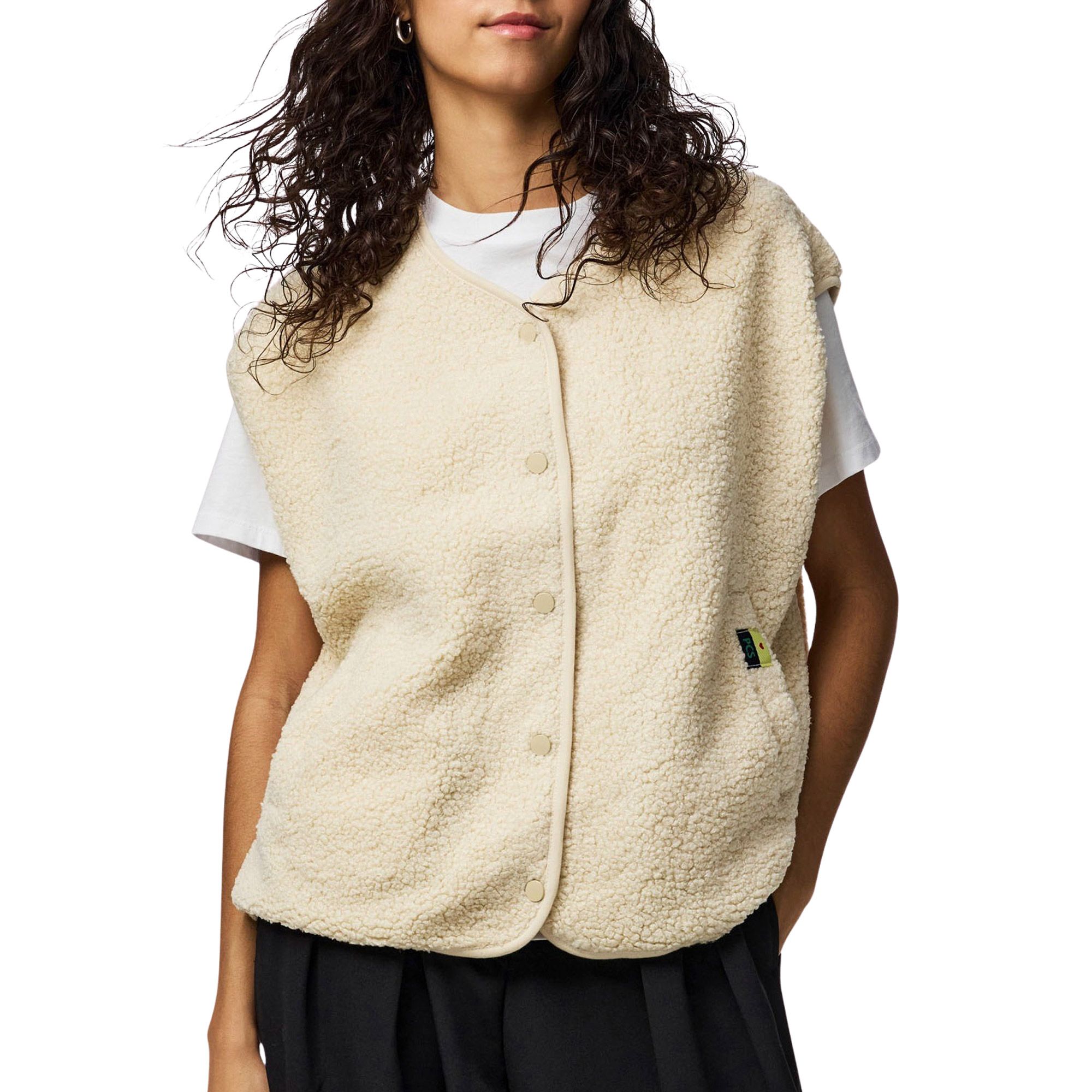 Pieces Teddy Vest Dames