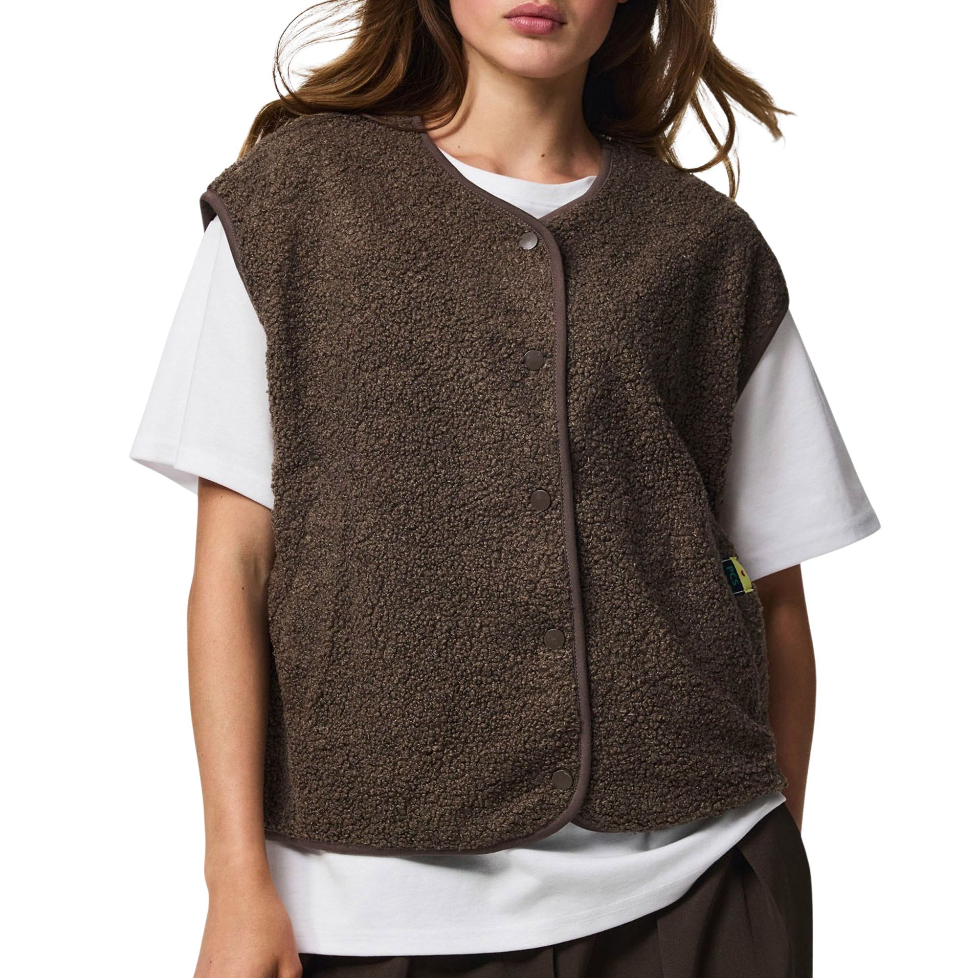 Pieces Teddy Vest Damen
