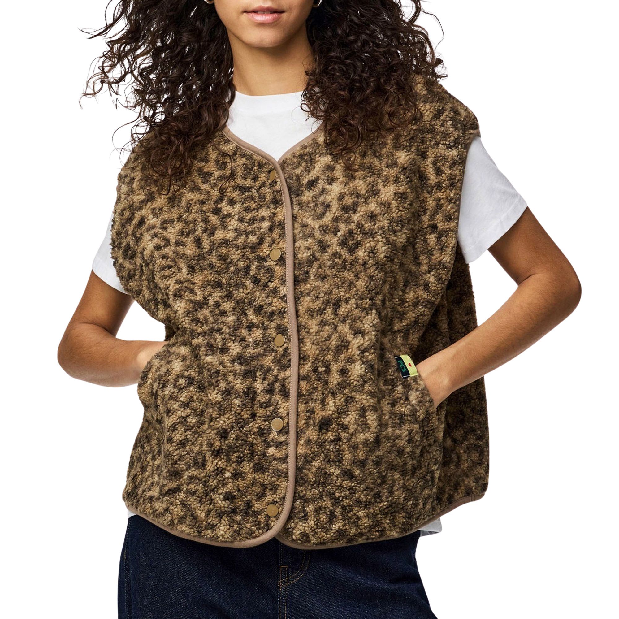 Pieces Teddy Vest Dames
