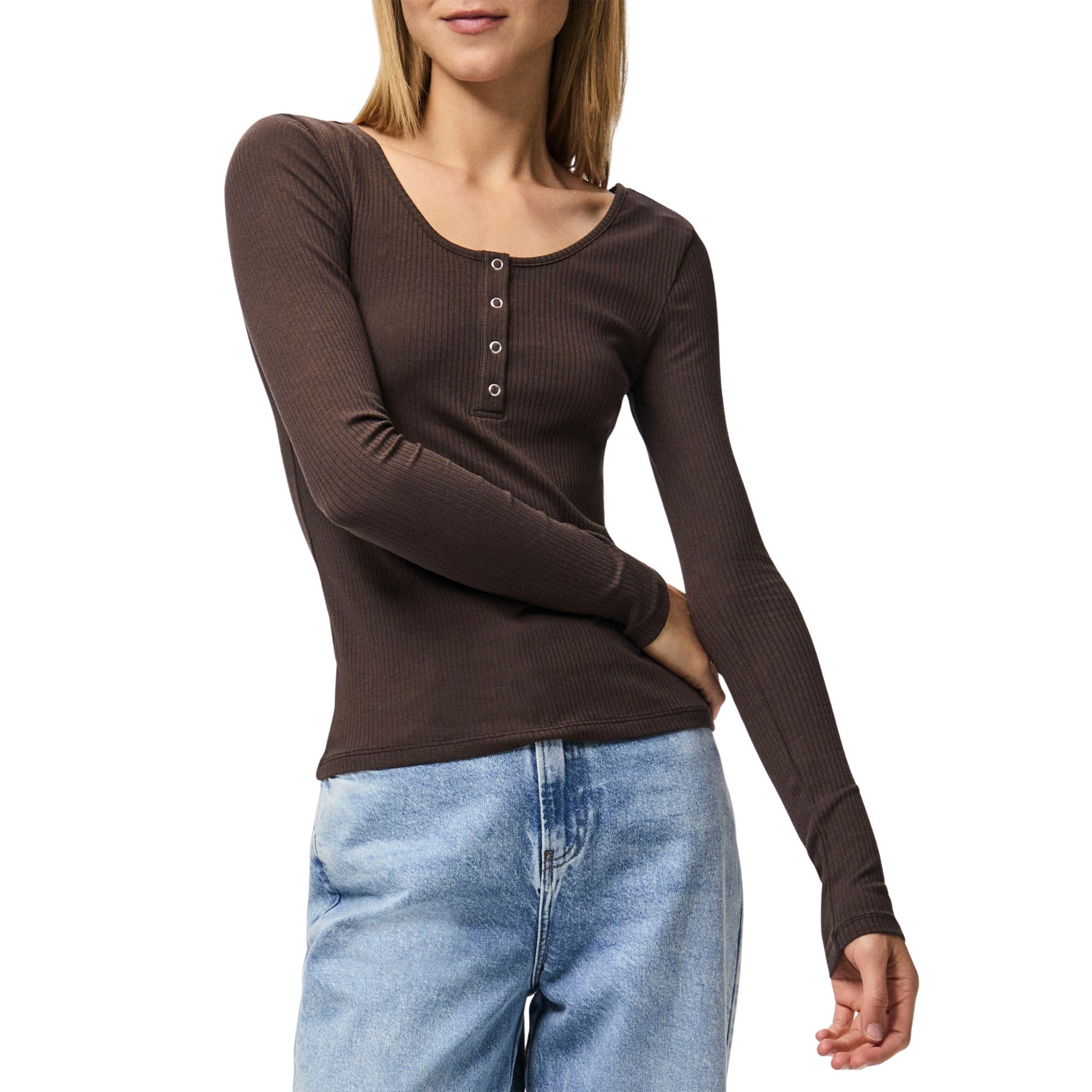 Pieces Kitte LS Shirt Dames