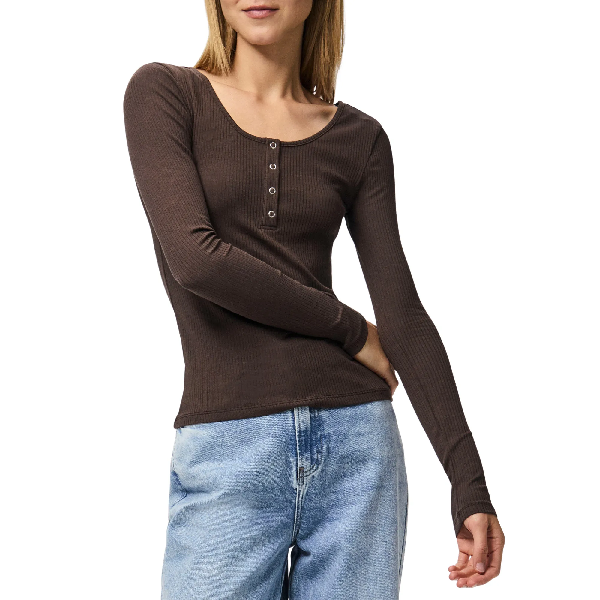 Pieces Kitte LS Shirt Dames