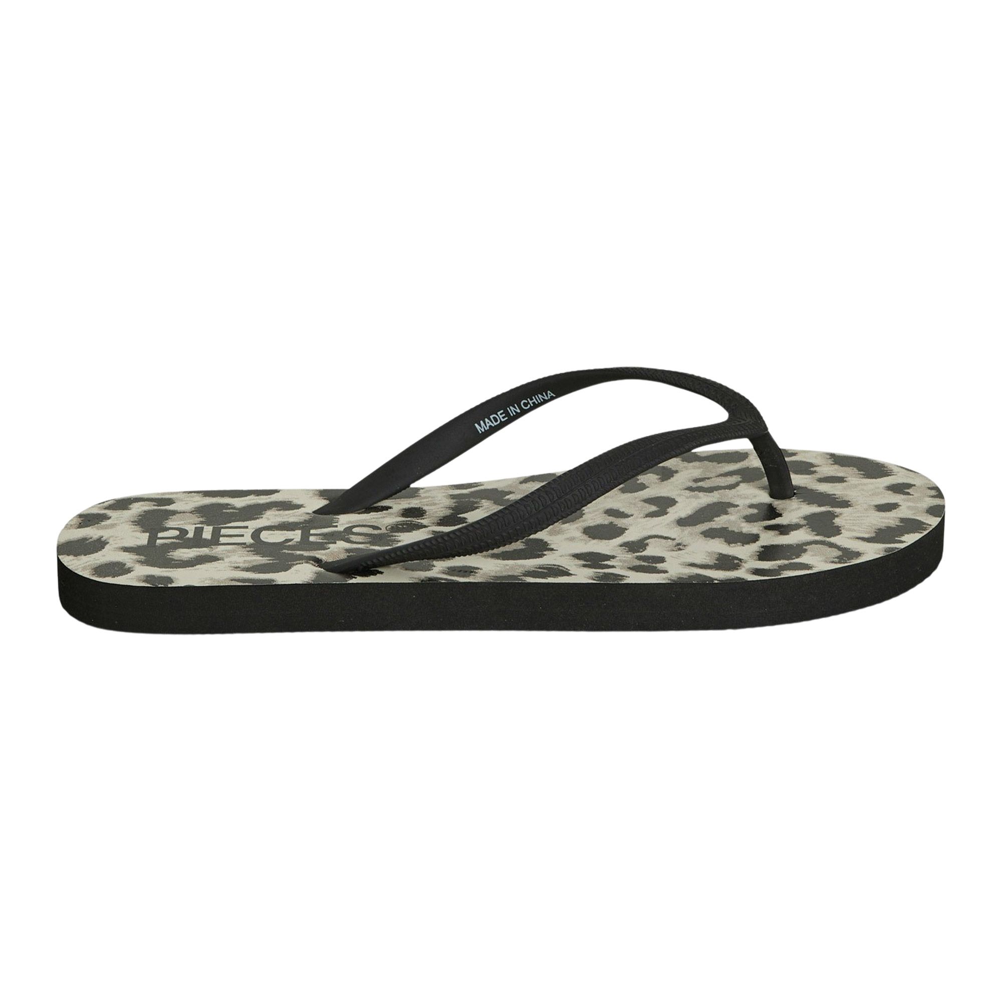 Pieces Summer Print Teenslippers Dames