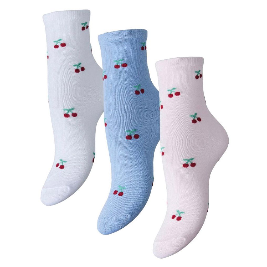 Pieces Faja Cherry Sokken Dames (3-pack)