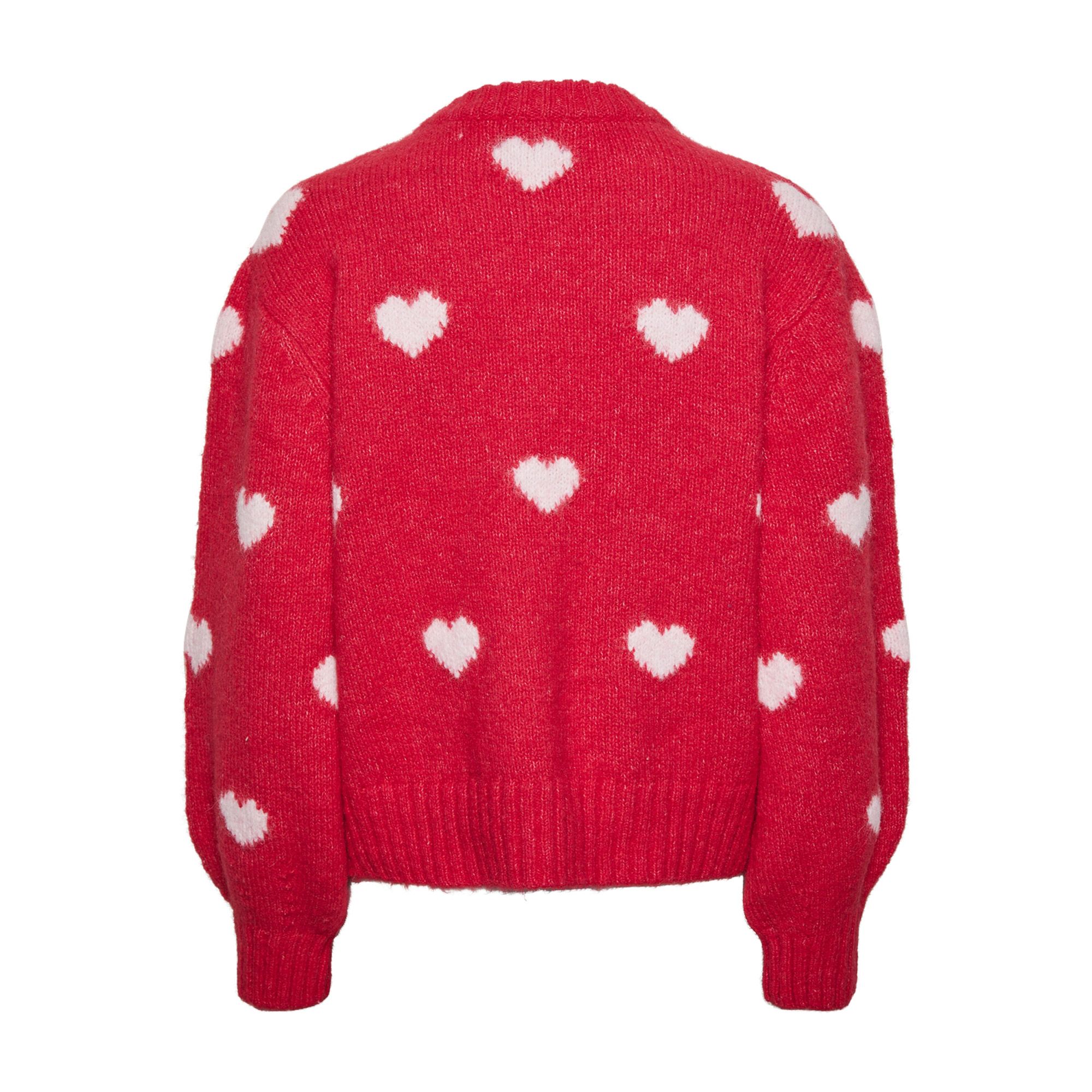 Pieces Rina Heart Knit Sweater Women
