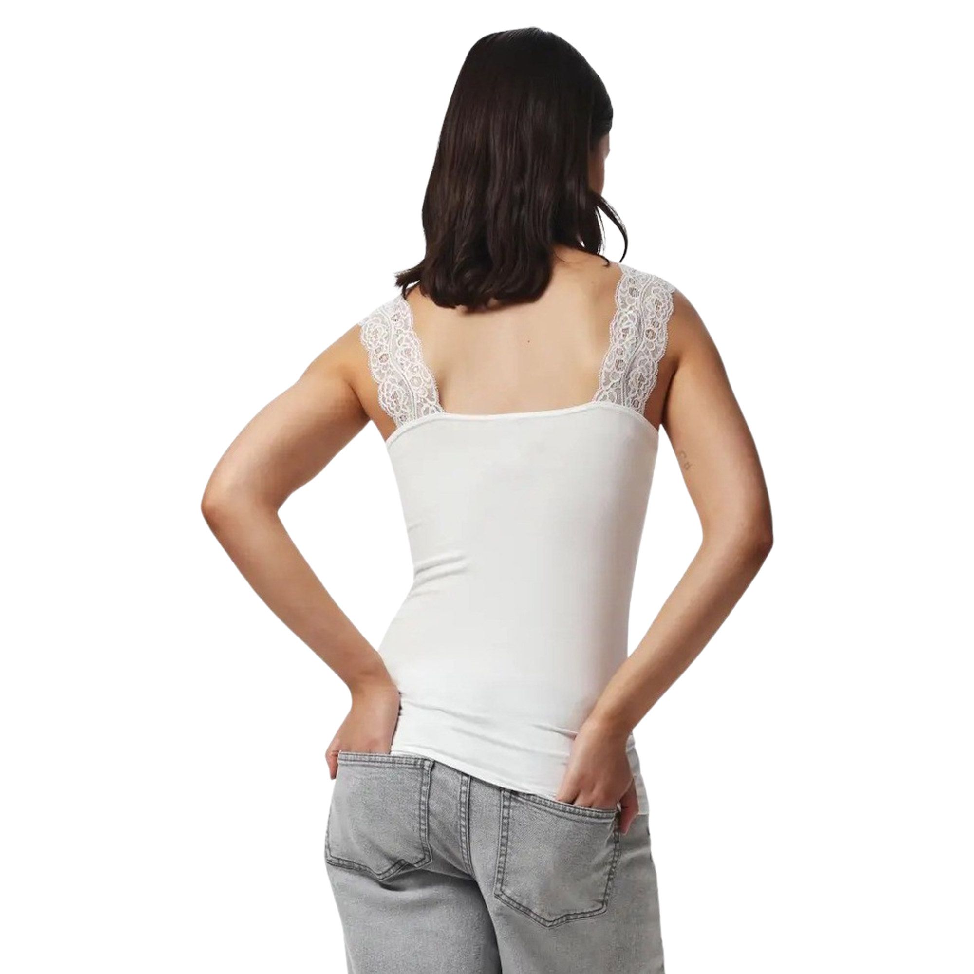 Pieces Barbera Lace Top Dames