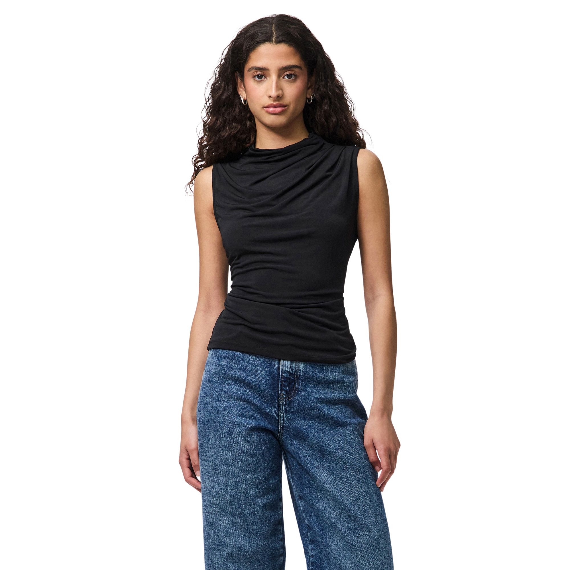 Pieces Madison Draped Top Dames