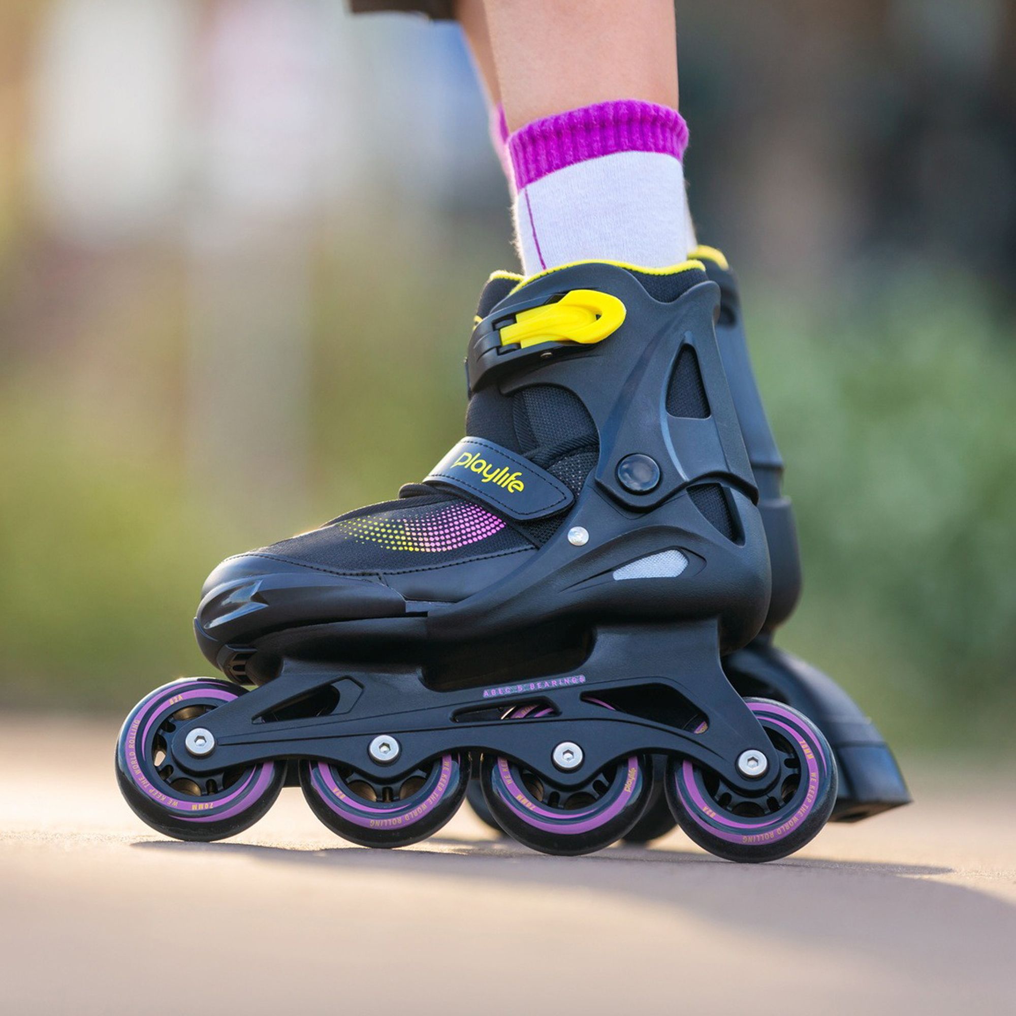 Playlife Joker Yellow Glow Skate Combo Junior (verstelbaar)
