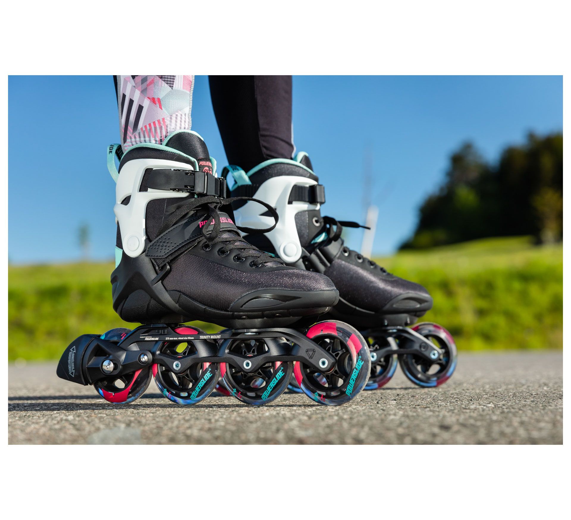 Powerslide Phuzion Radon Teal 90 Inline Skates Dames