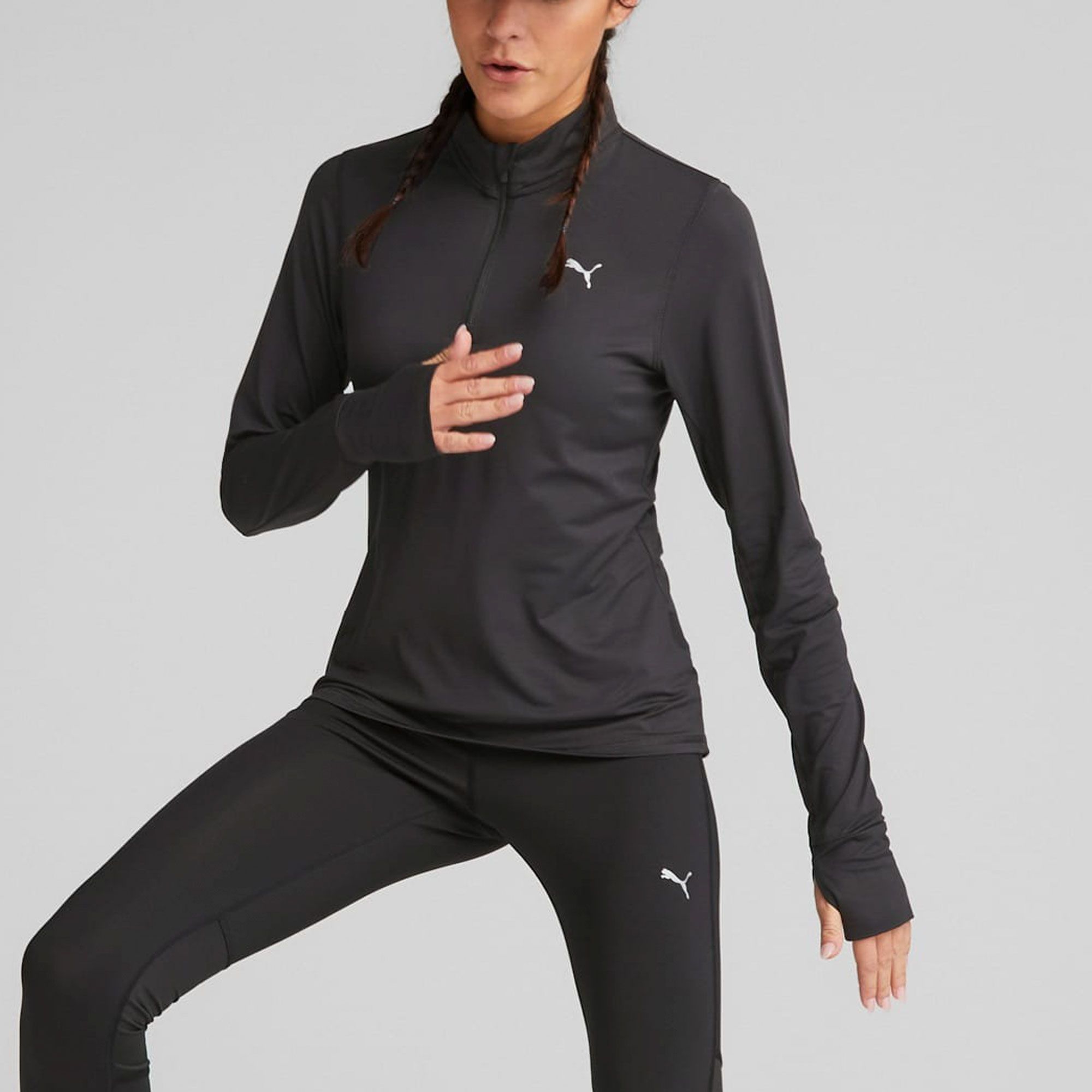 Puma Run Favorite 1/4 Zip Trainingssweater Dames
