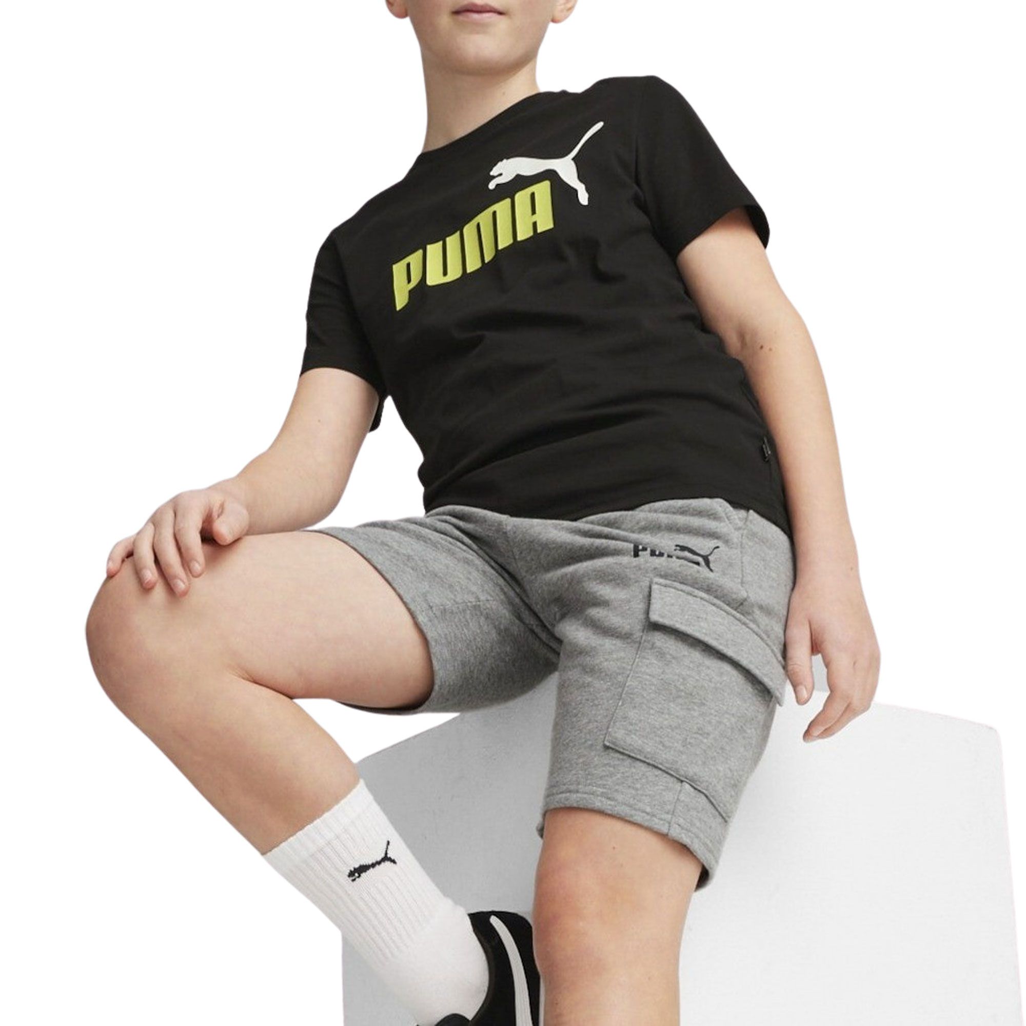 Puma Essentials+ 2 Logo Shirt Junior