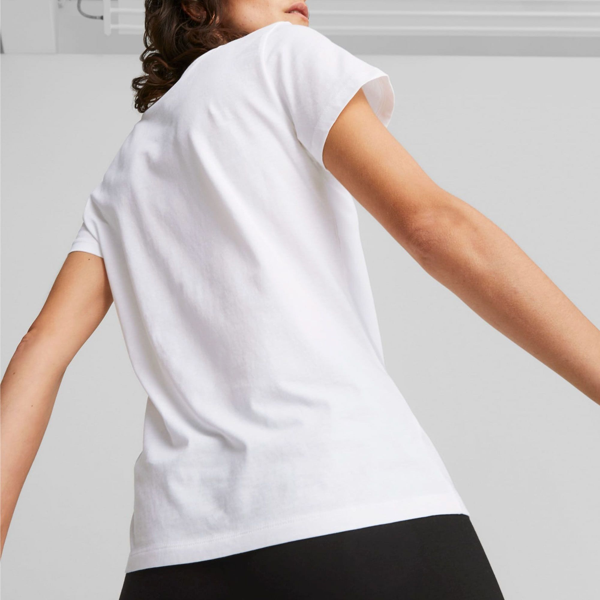 Puma Essentials+ Metallic Logo Shirt Dames