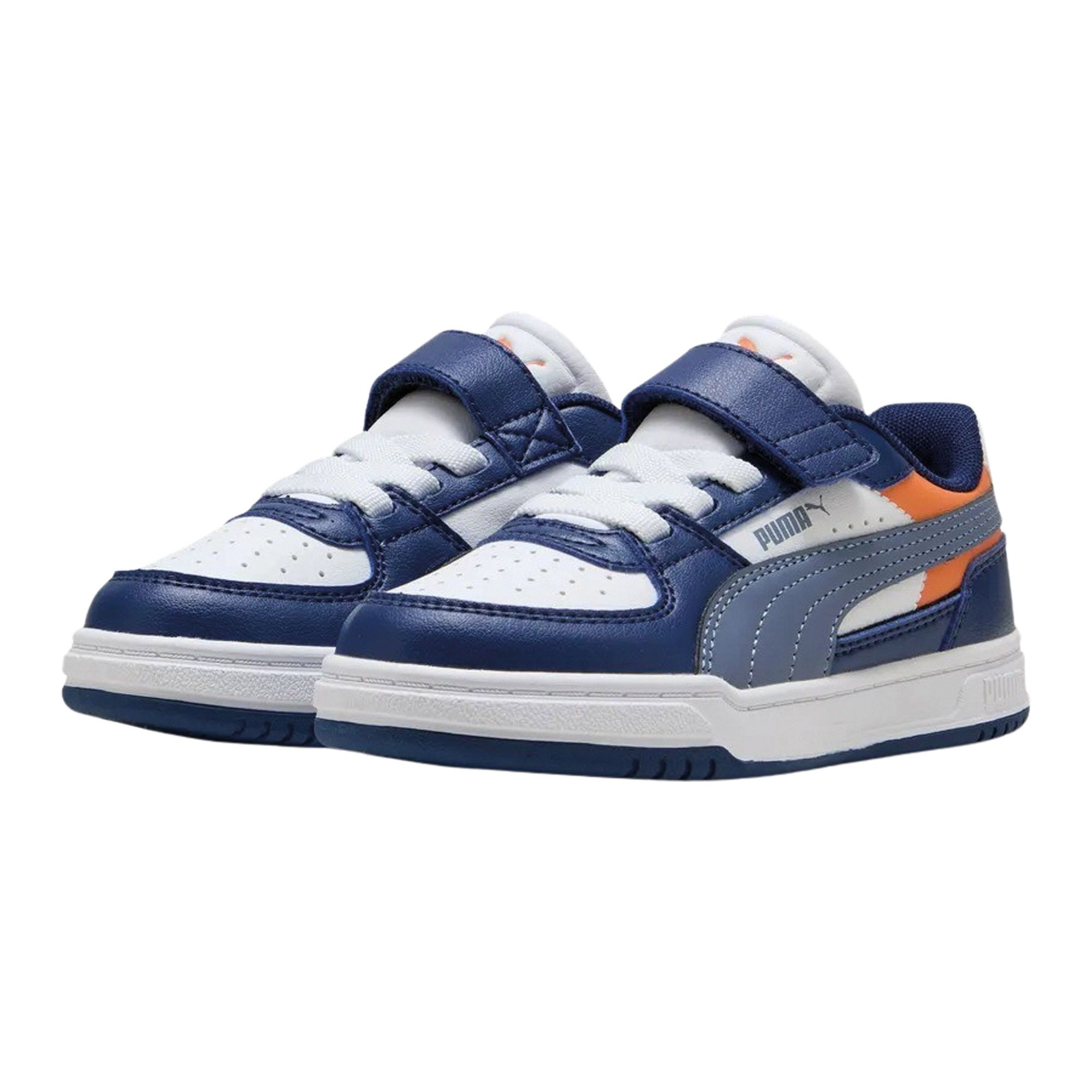 Puma Caven sneaker oranje, blauw en wit