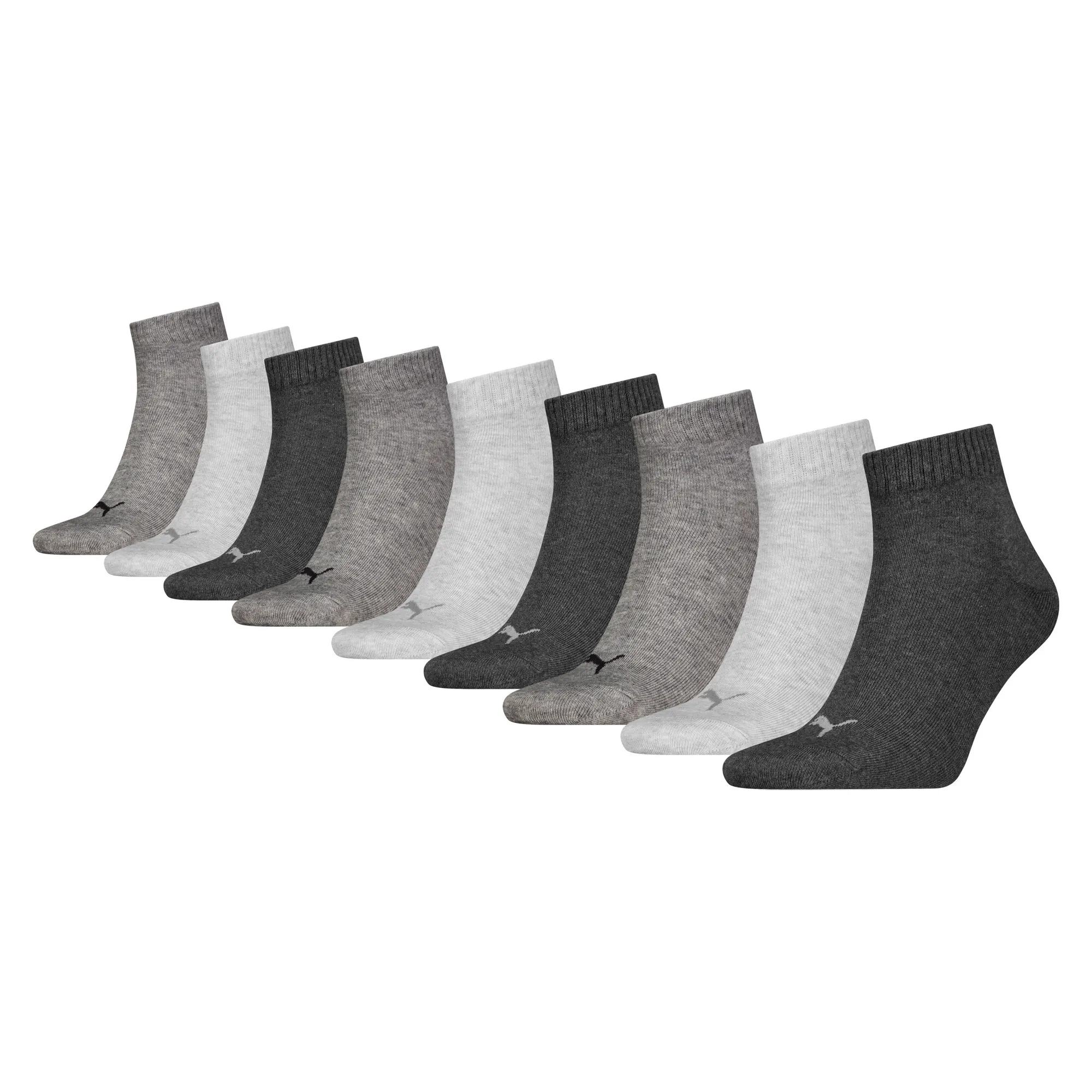 Puma Quarter Plain Socks Senior (9-pack)