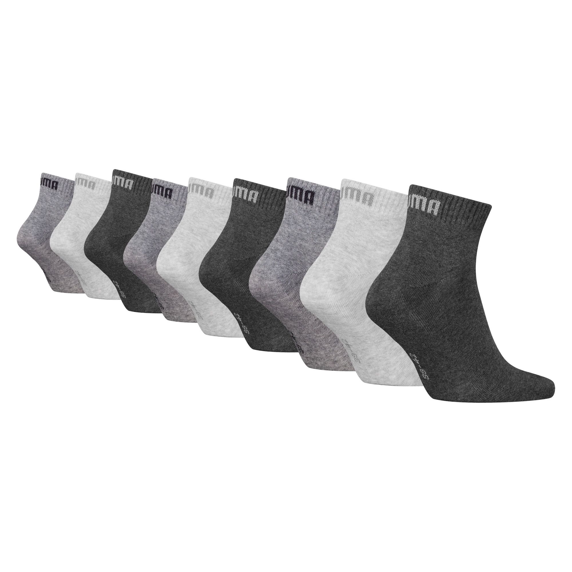 Puma Quarter Plain Sokken Senior (9-pack)