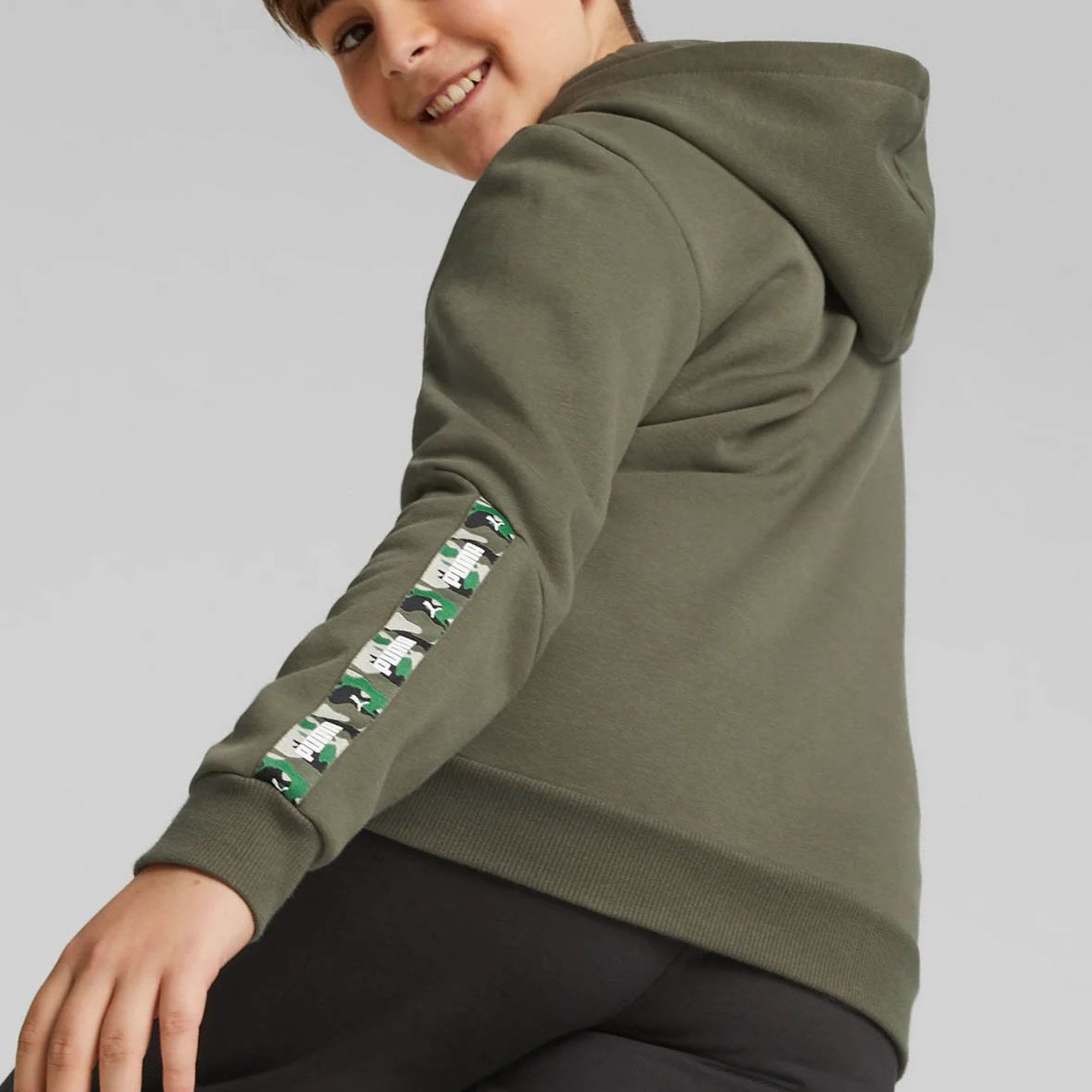 Puma ESS Tape Camo Kapuzenpullover Jungen