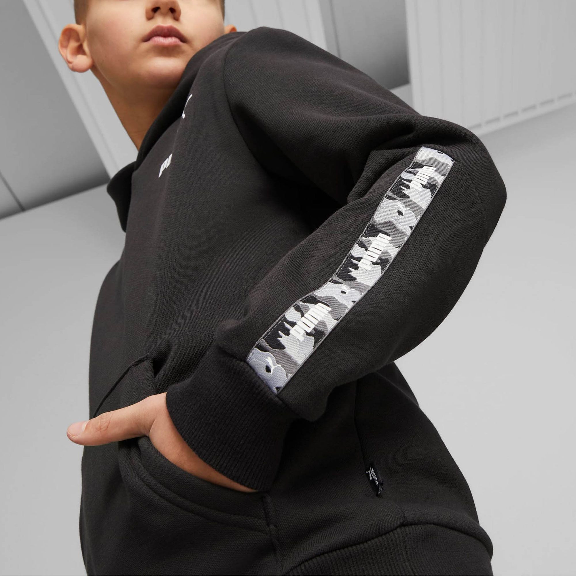 Puma ESS Tape Camo Hoodie Jongens