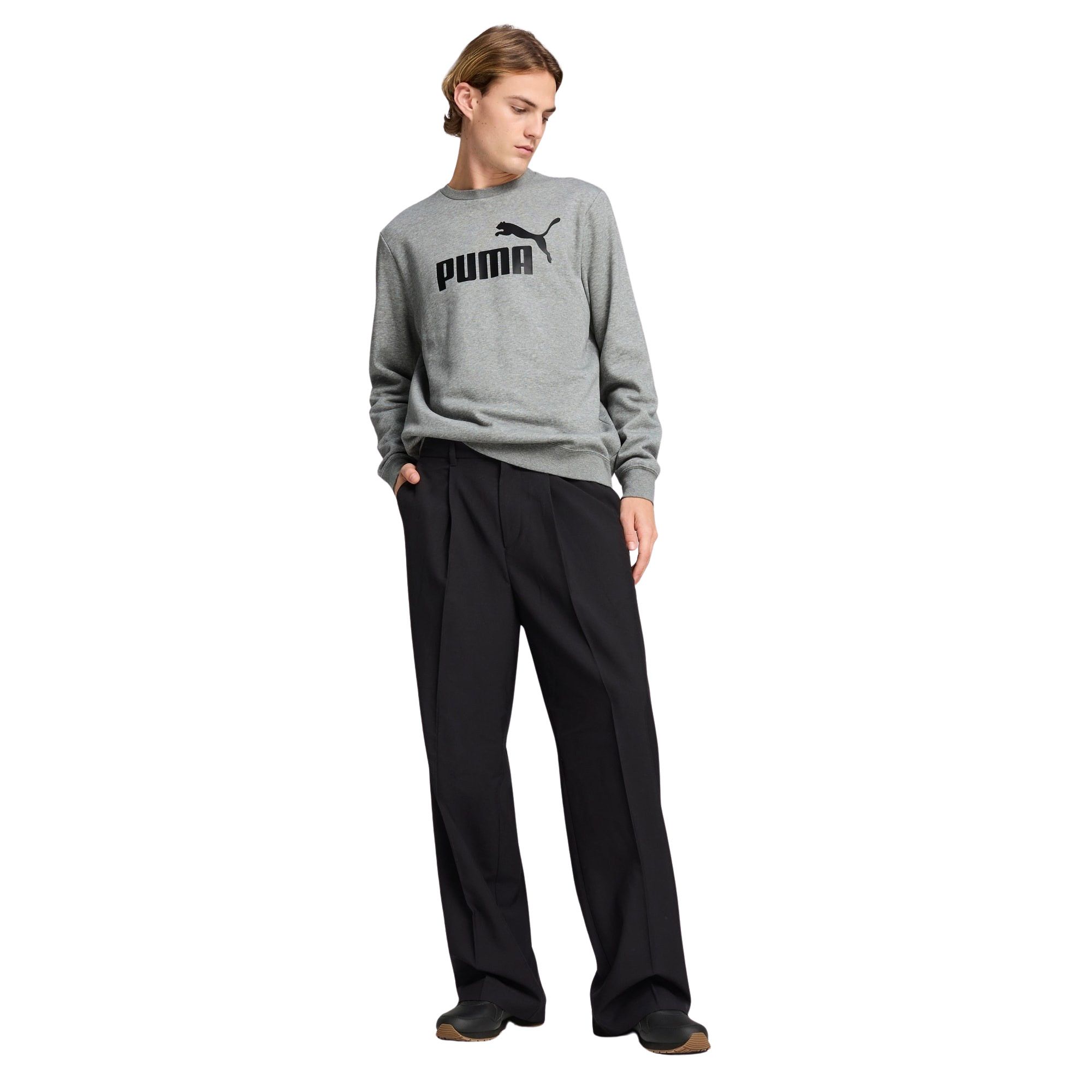 Pull Puma Essentials No. 1 Logo Fleece Crew Hommes