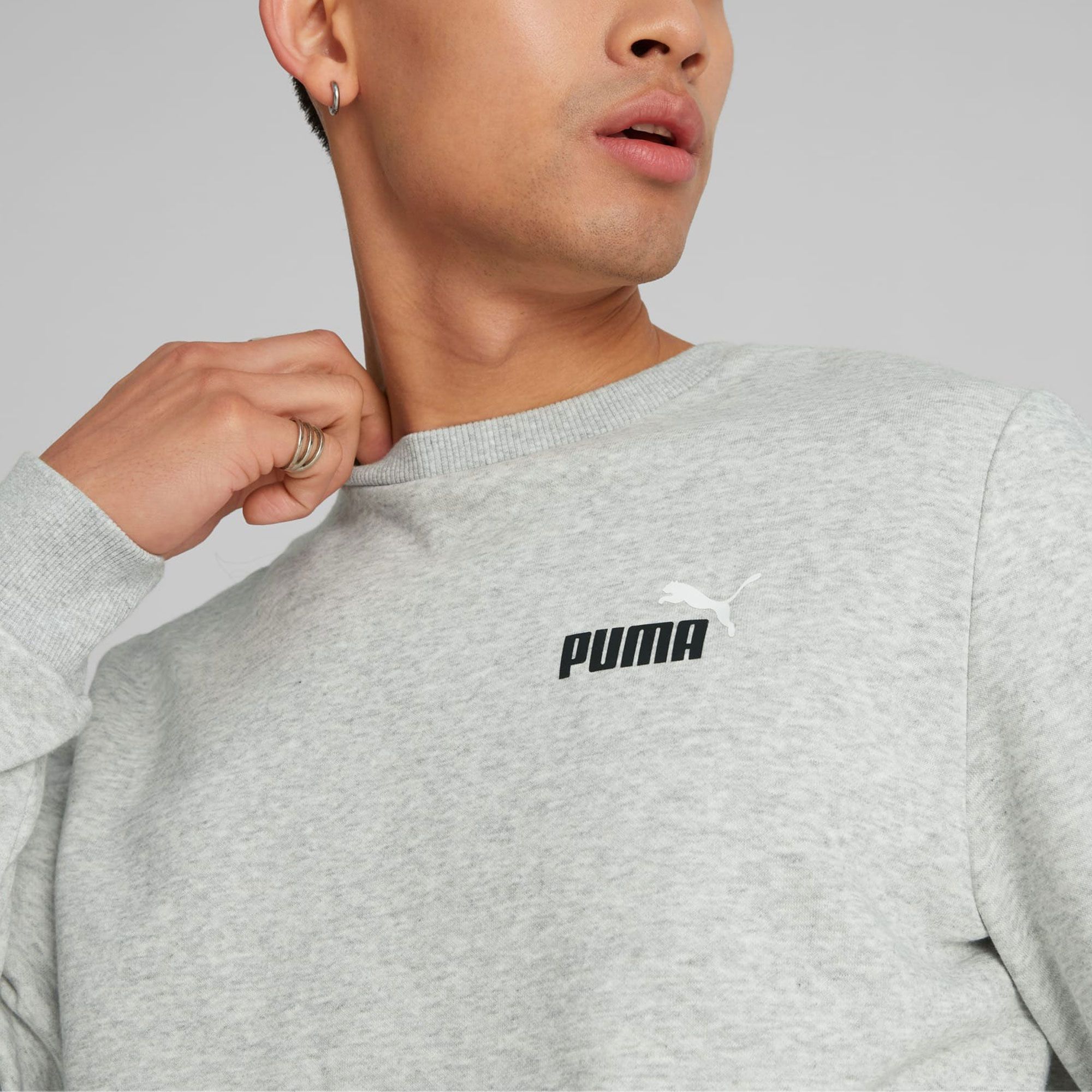 Puma Essentials+ 2 Small Logo Crew Sweater Men