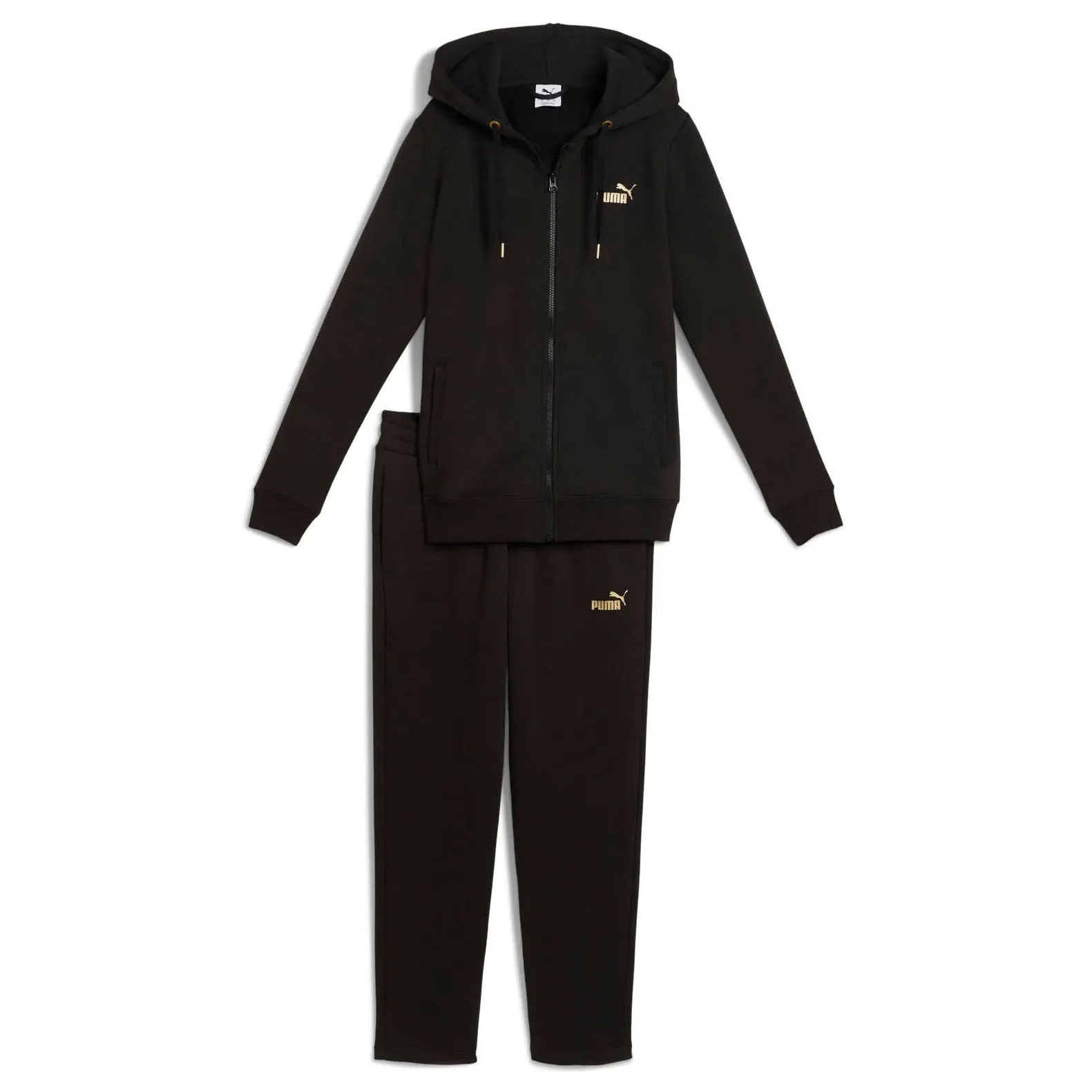 Puma Metallic Hooded Joggingpak Dames
