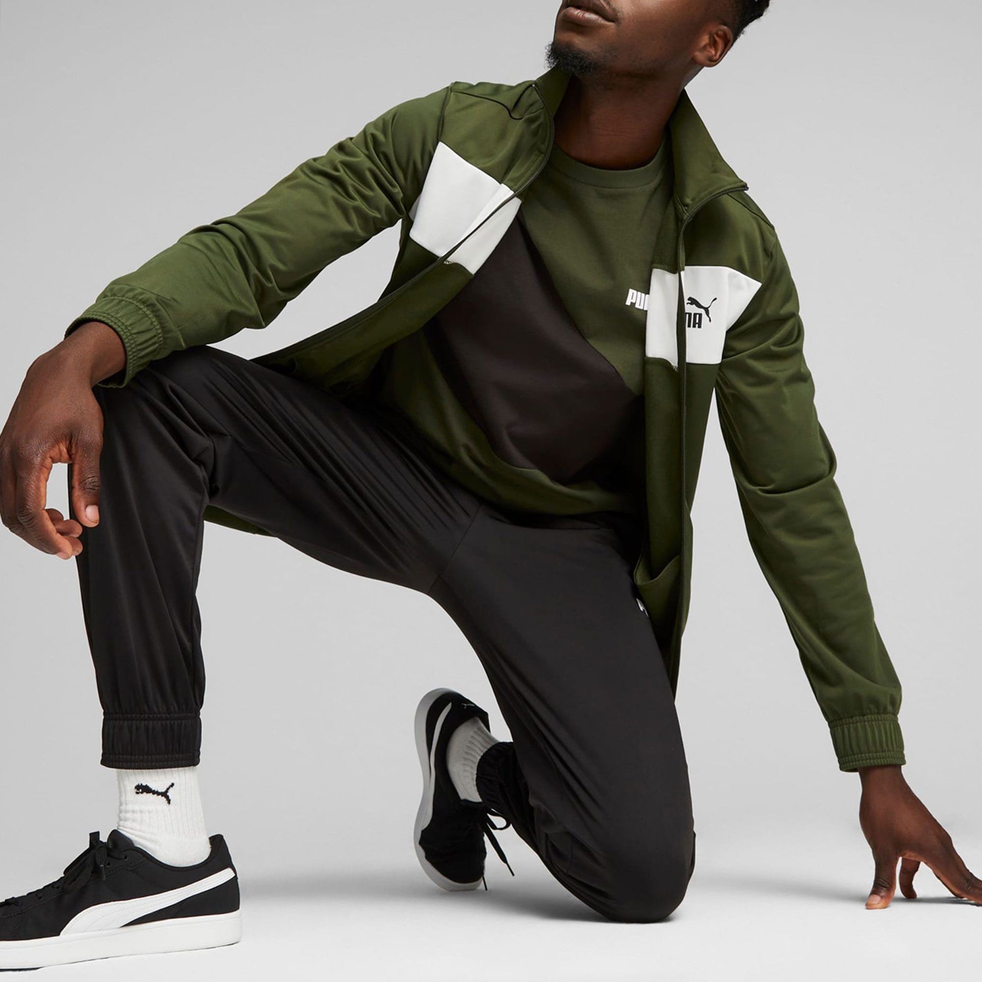 Puma Poly Closed Bottom Trainingspak Heren