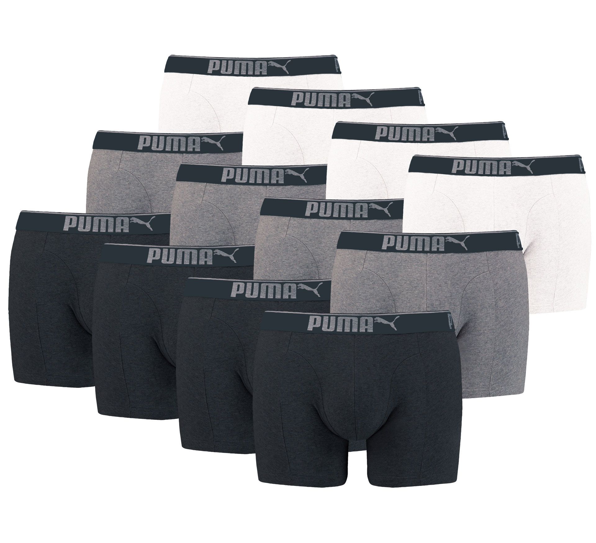 Puma Premium Sueded Cotton Boxershort Heren (12-pack)