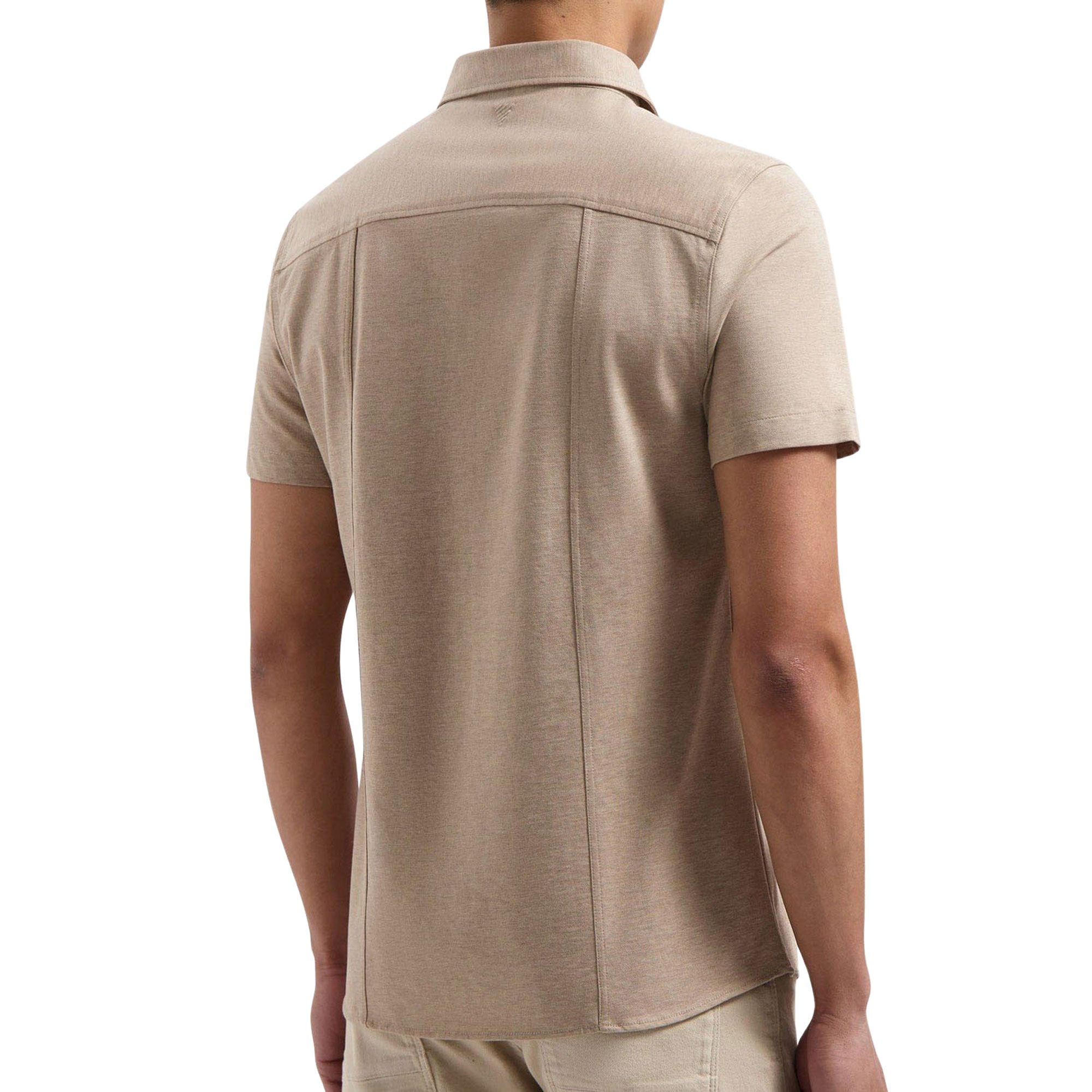 Pure Path Piqué Shortsleeve Overhemd Heren