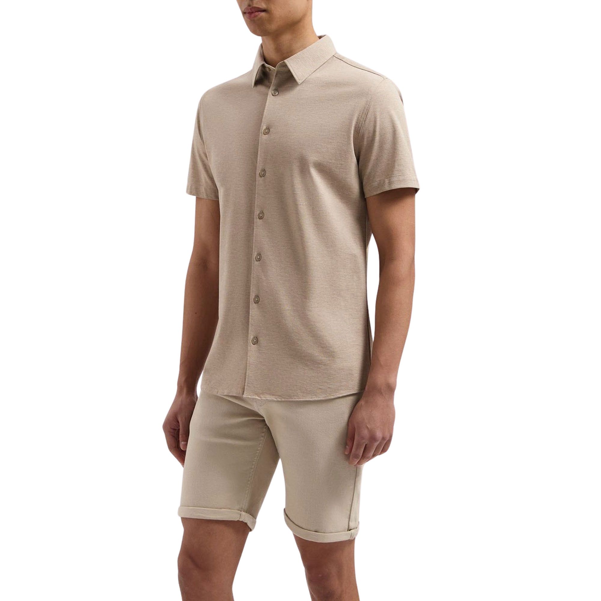 Pure Path Piqué Shortsleeve Overhemd Heren