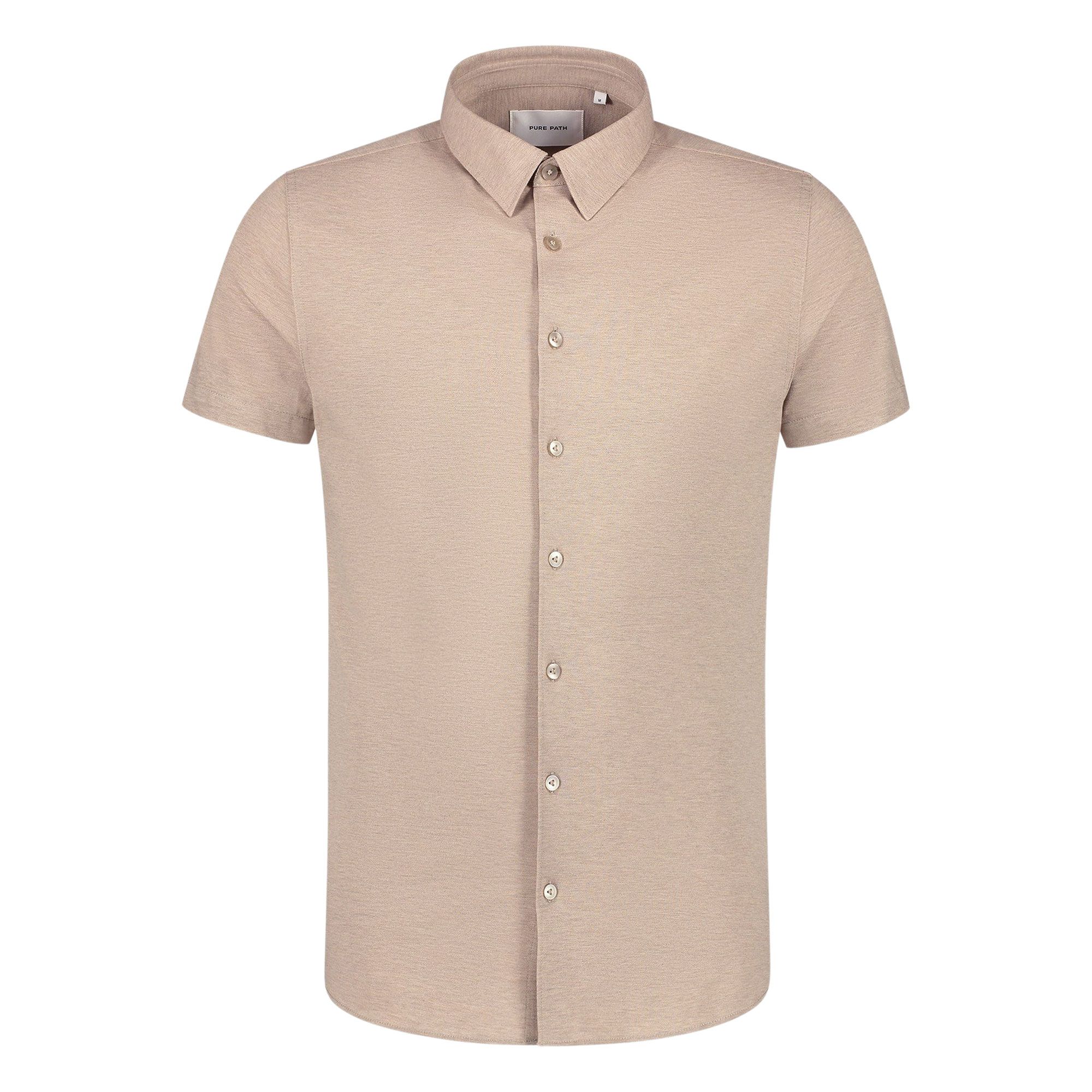 Pure Path Piqué Shortsleeve Overhemd Heren