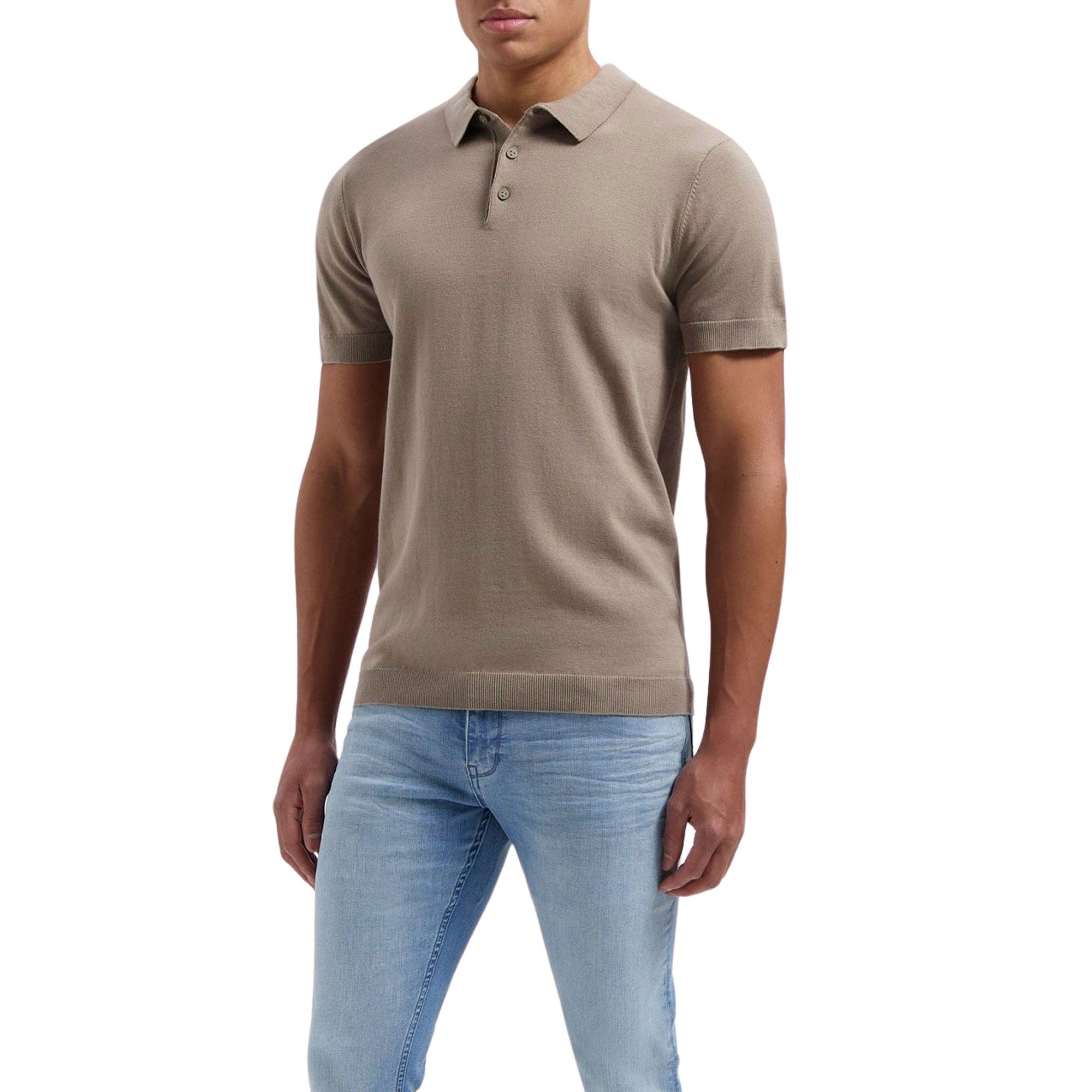 Pure Path Essential Knitwear Polo Heren