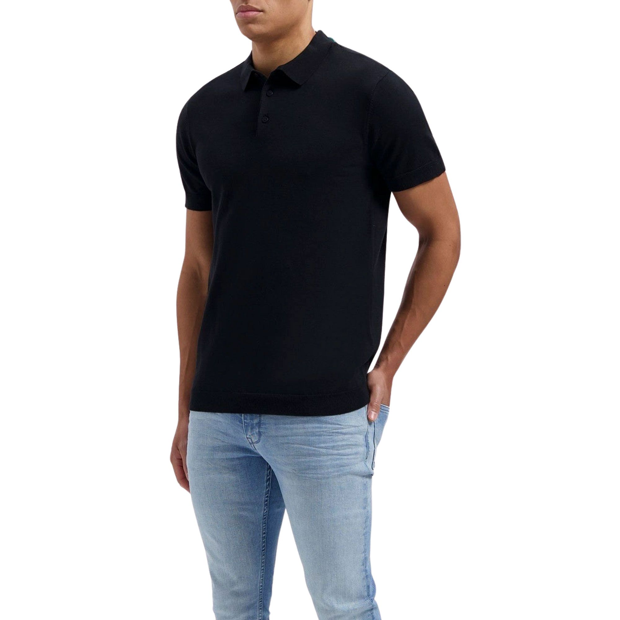 Pure Path Essential Knitwear Polo Heren