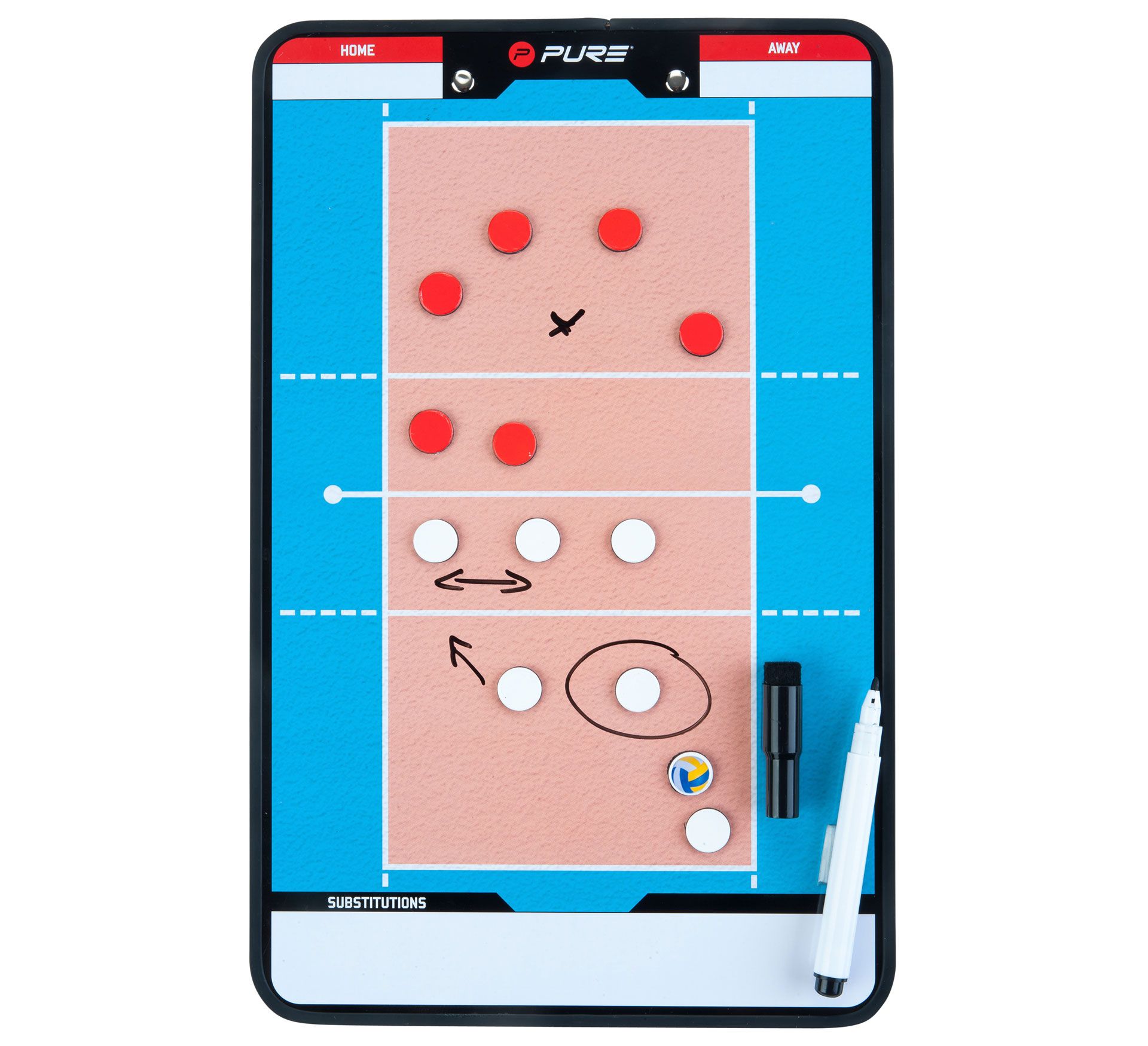 Pure2Improve Coach Board Volleyball