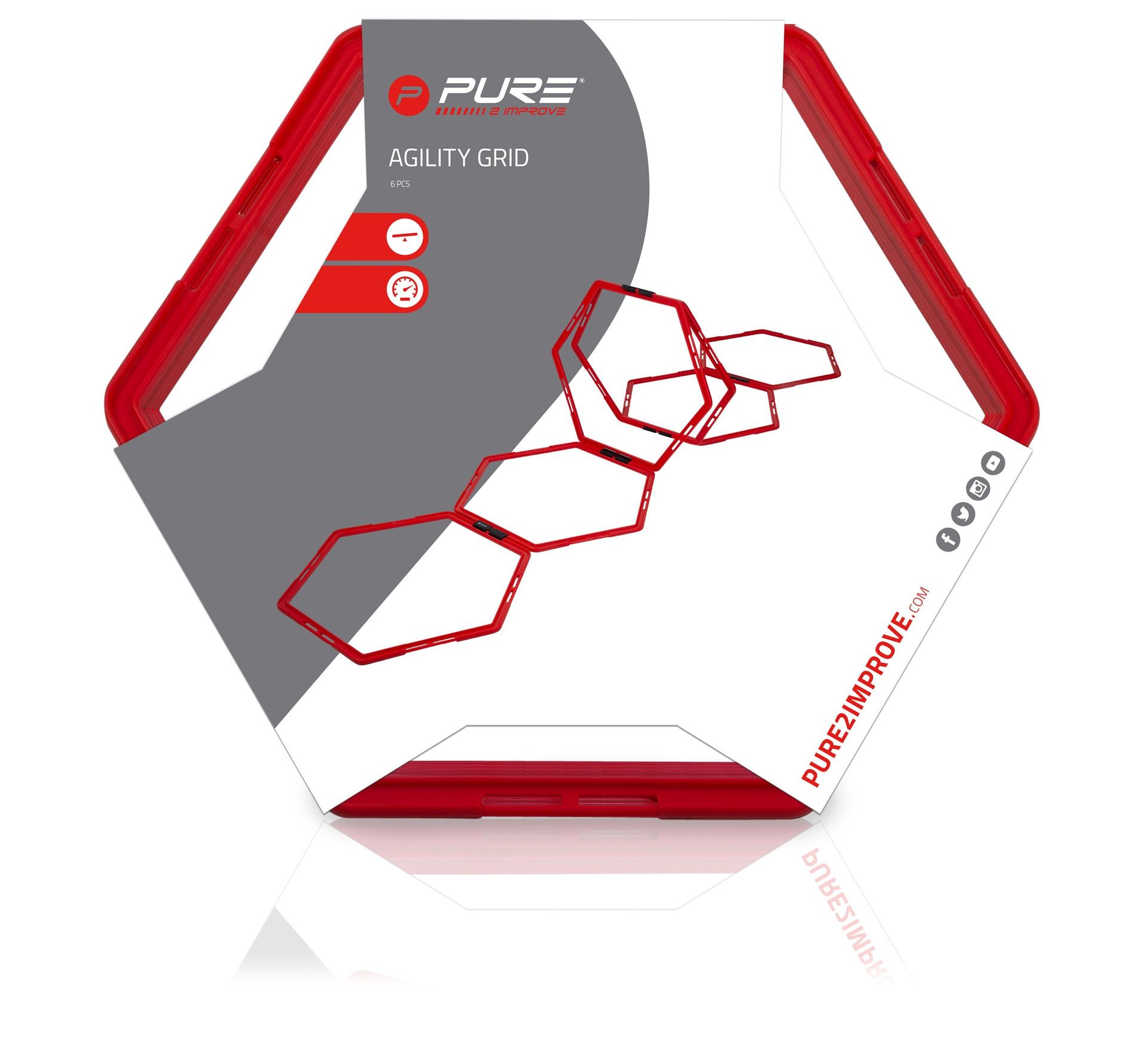 Pure2Improve Hexagon Agility Grid