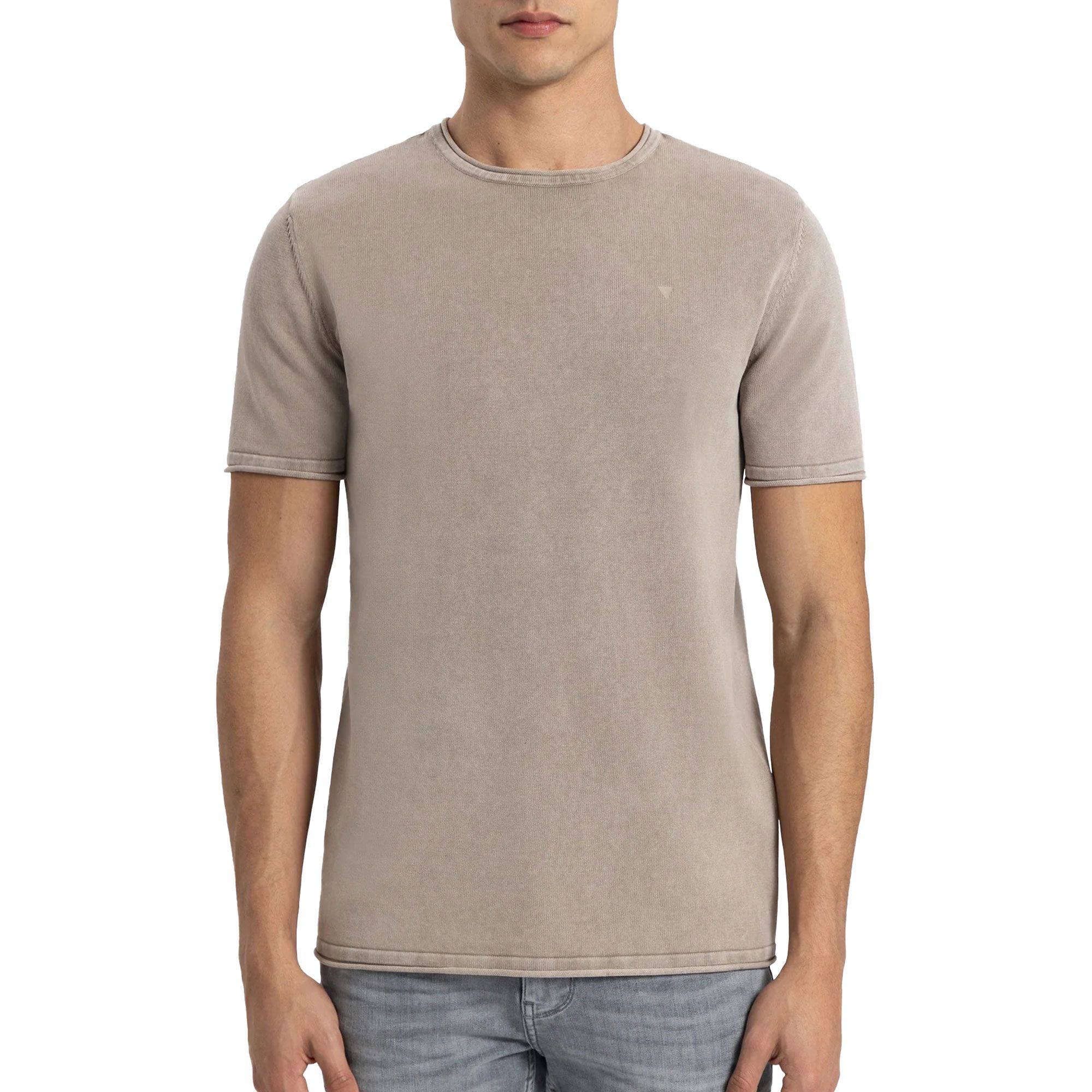 Purewhite Flat Knitted Small Logo SS Shirt Heren