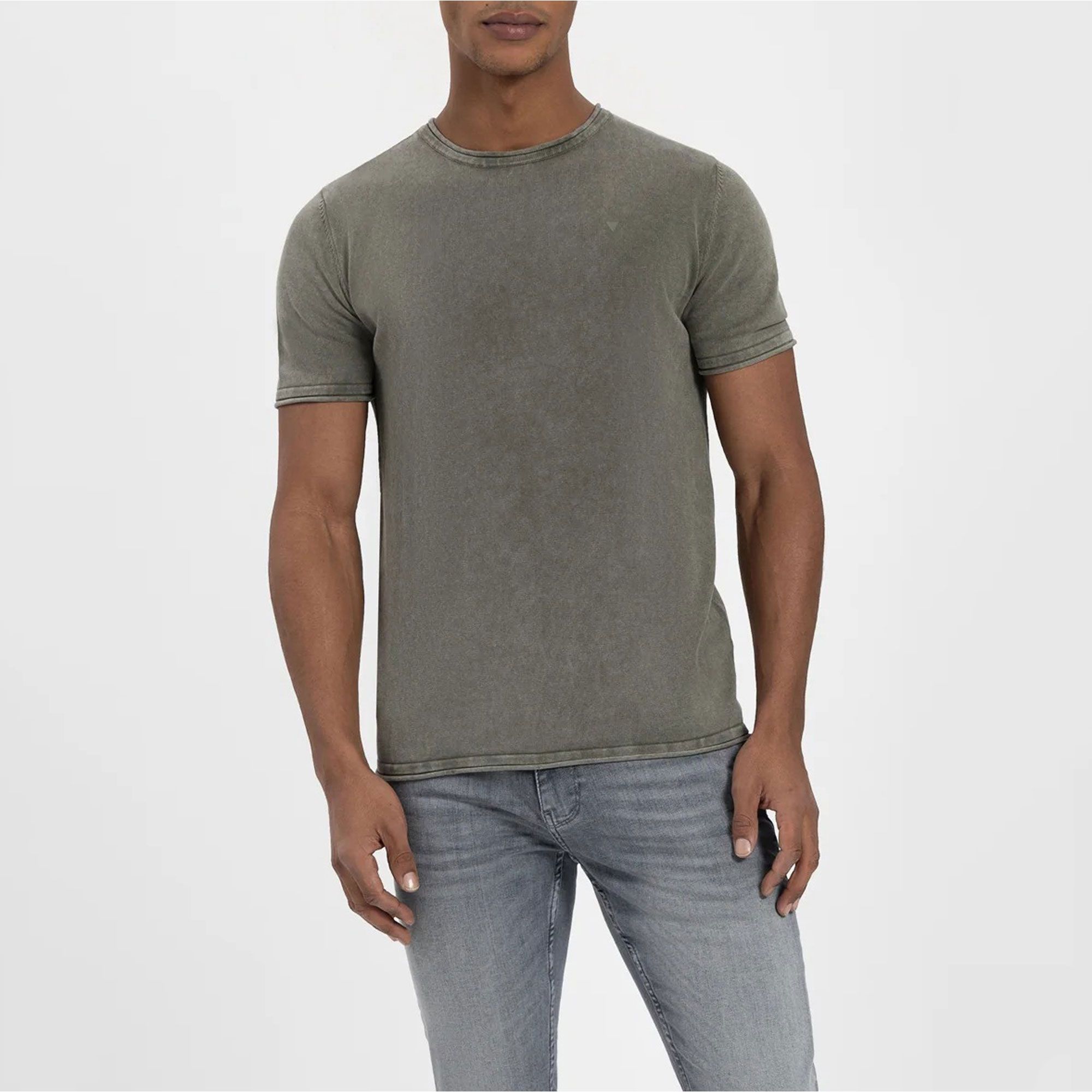 Purewhite Flat Knitted Small Logo SS Shirt Heren