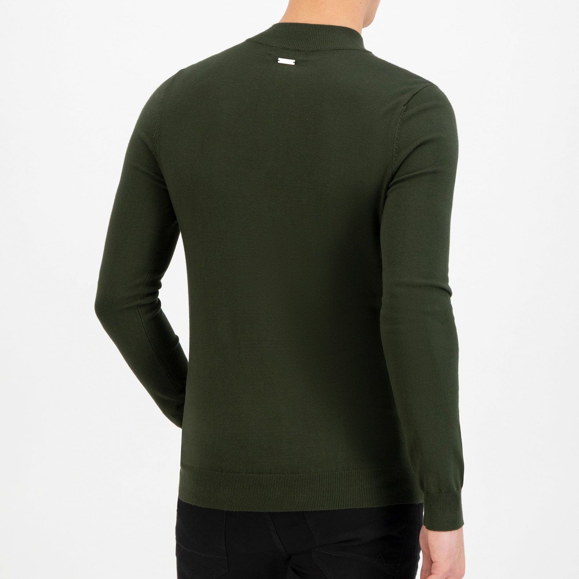 Purewhite Essential Knit Half Zip Sweater Heren