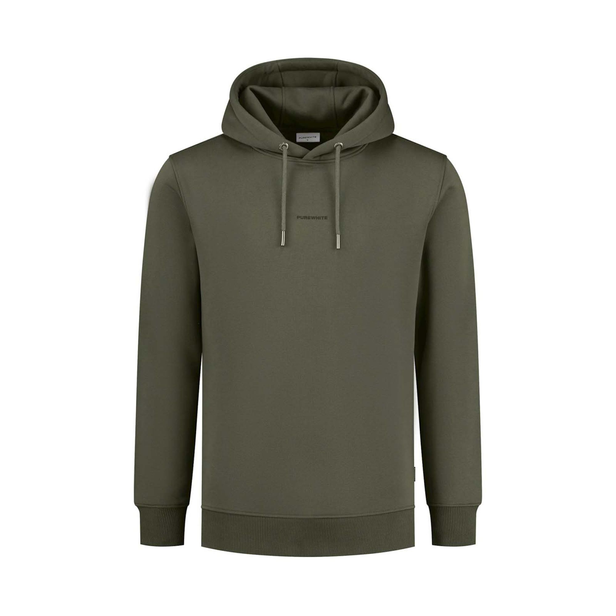 Purewhite Essential Logo Hoodie Heren