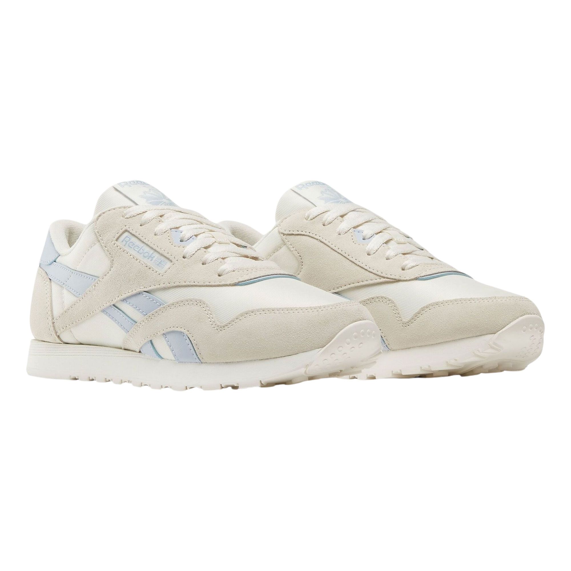 Reebok Classic Nylon damessneaker blauw en beige