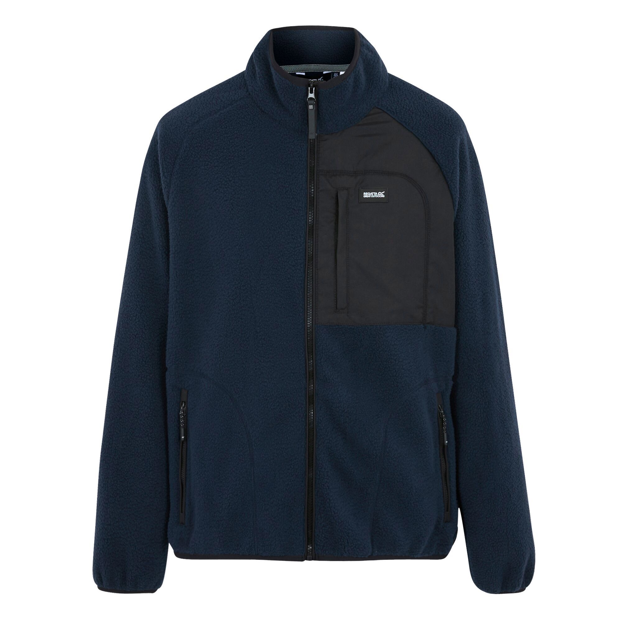 REGATTA RGF549 - MICRO ZIP NECK FLEECE - Zwart | Groothandel Kleding: Nederland