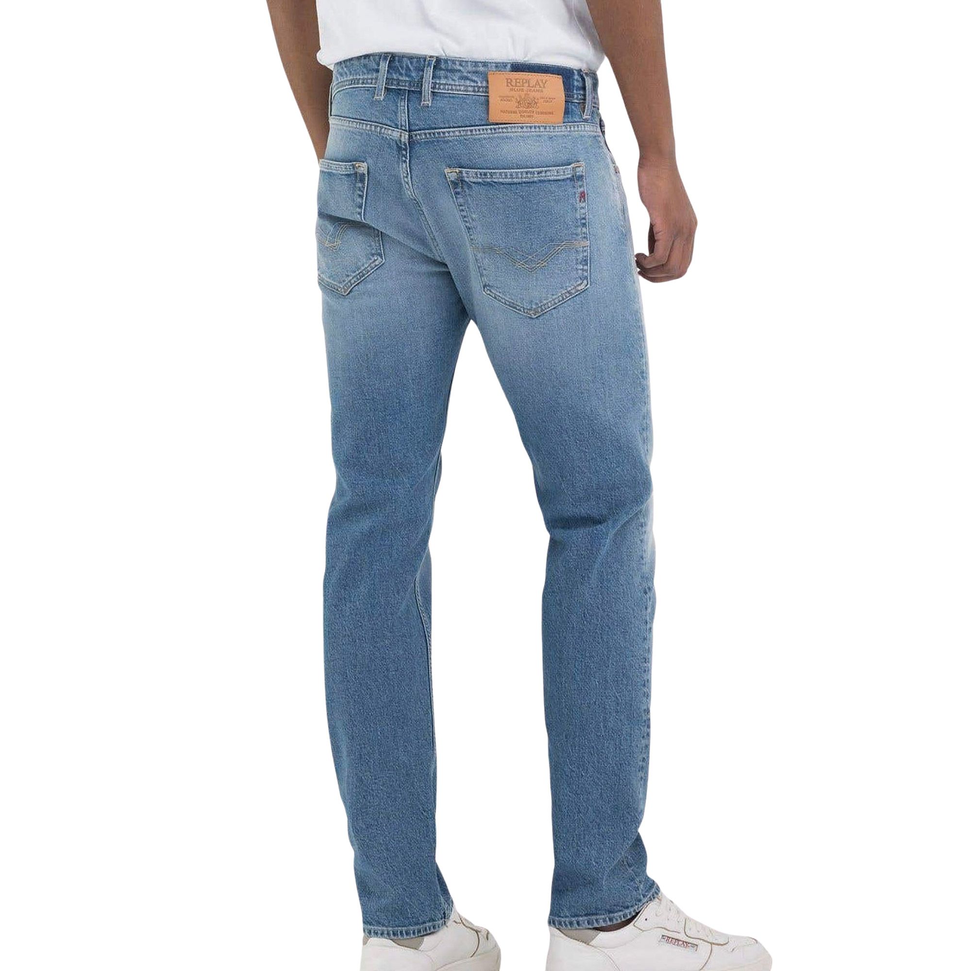 Replay GROVER - Jeans a sigaretta - black delavè/nero denim - Zalando