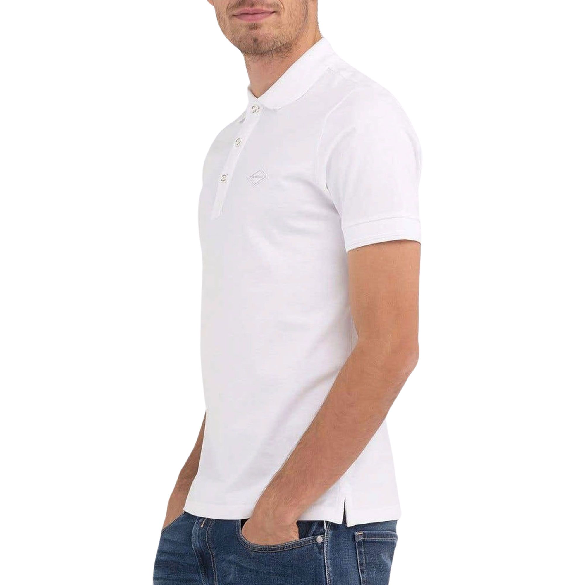 Replay Solid-Coloured Jersey Polo Heren