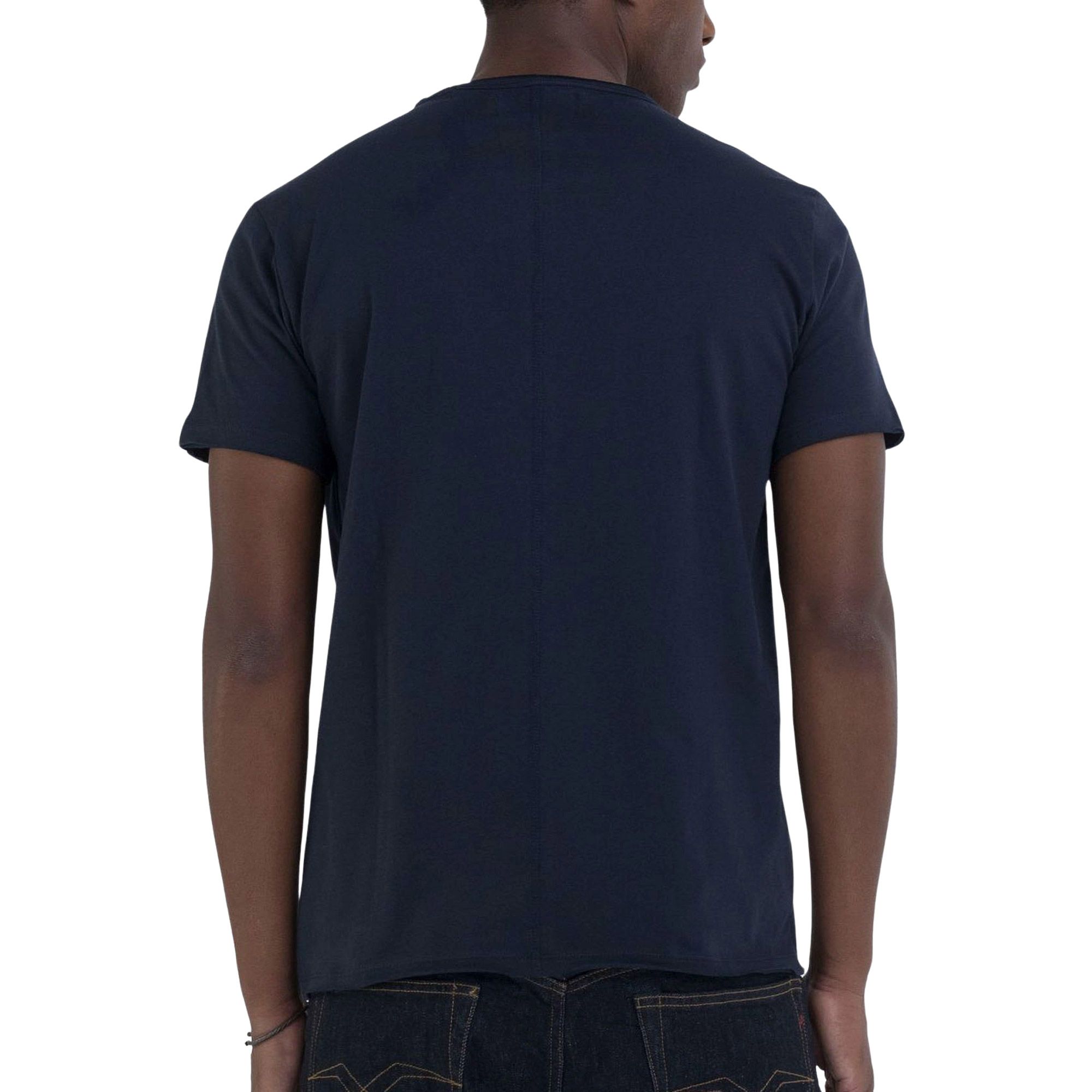 Replay Raw Cut Crew Shirt Men