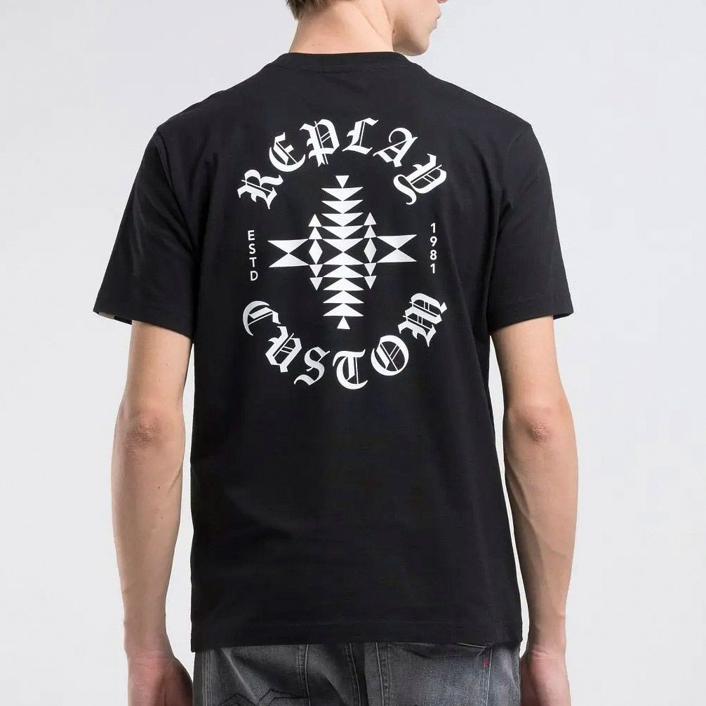 Replay Custom Print Shirt Heren