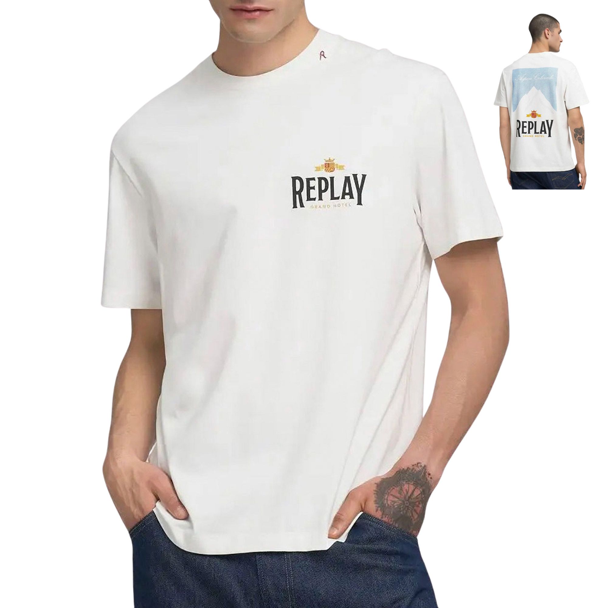 Replay Archival Print Shirt Heren
