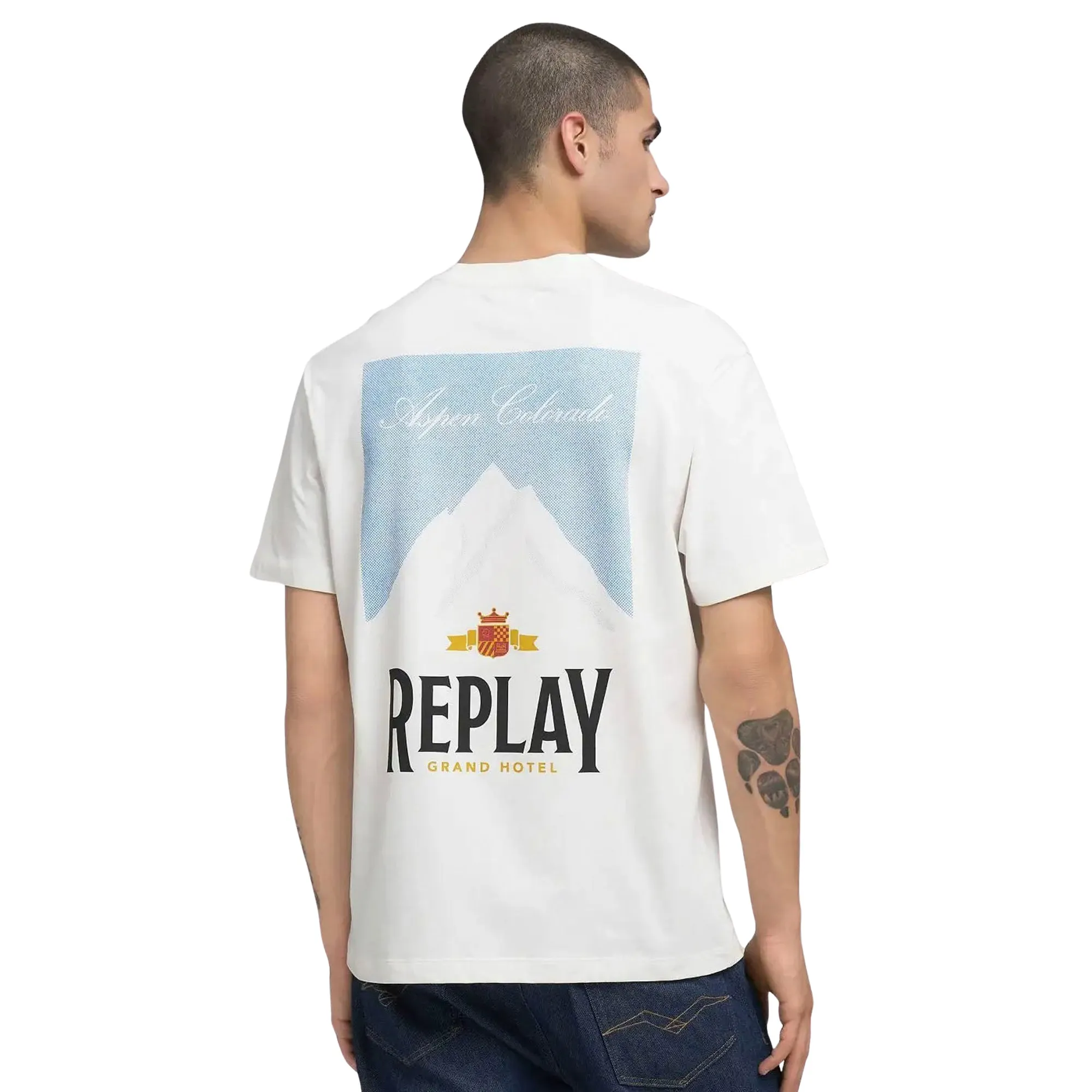 Replay Archival Print Shirt Heren