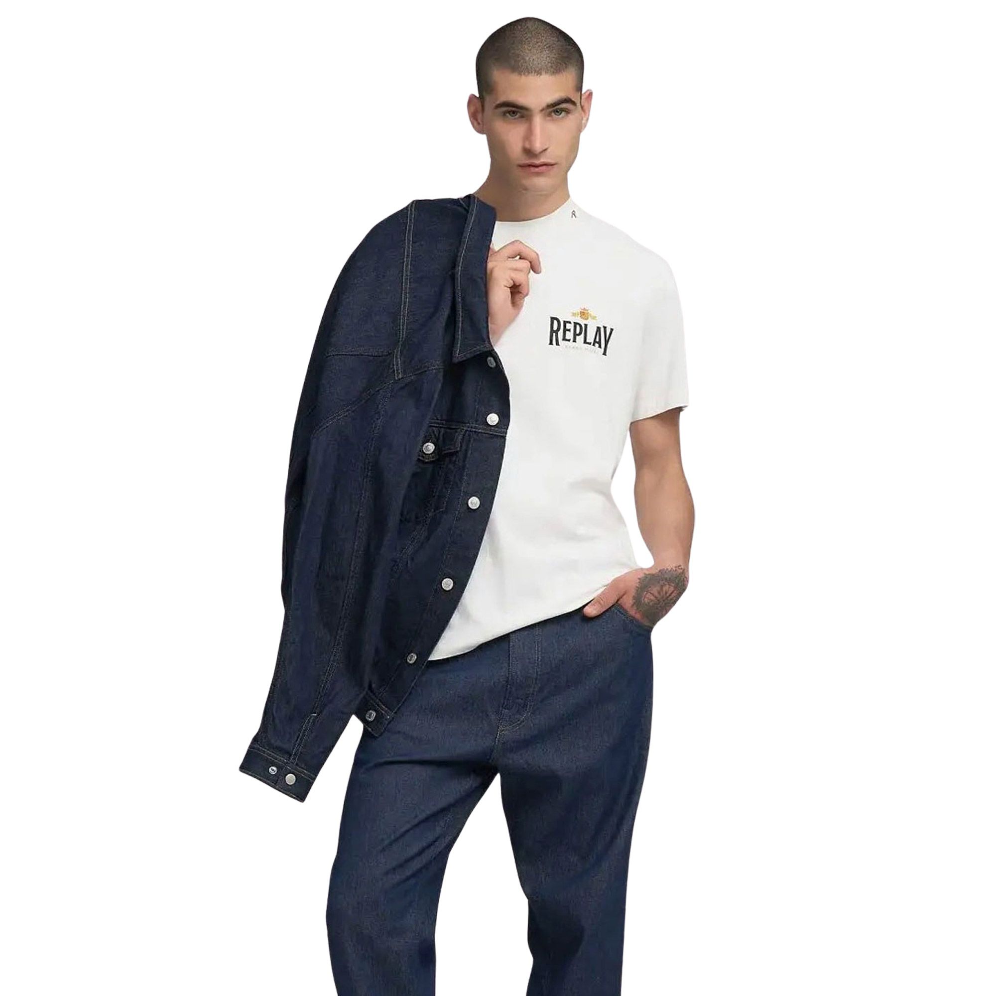 Replay Archival Print Shirt Heren