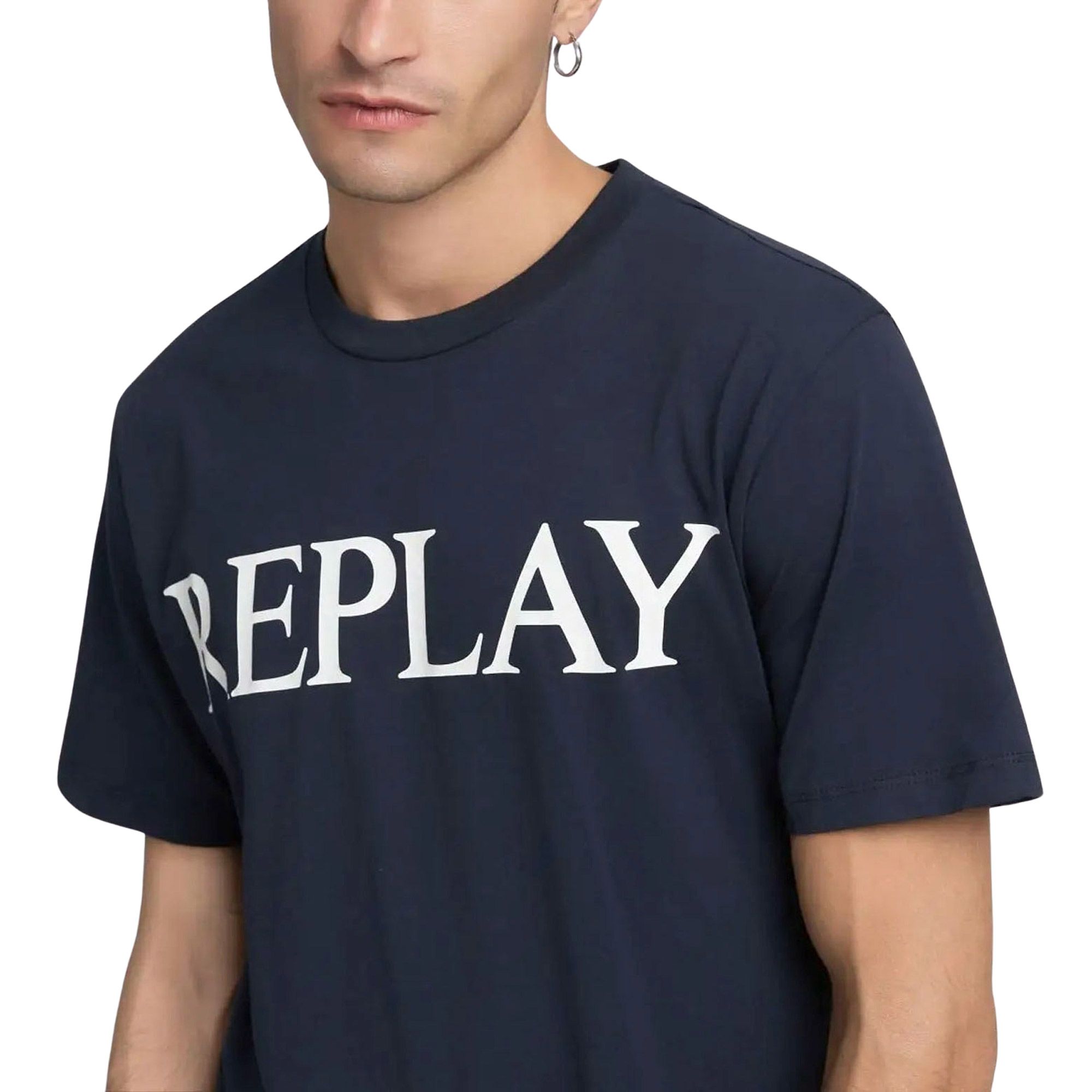 Replay Logo Print Shirt Heren